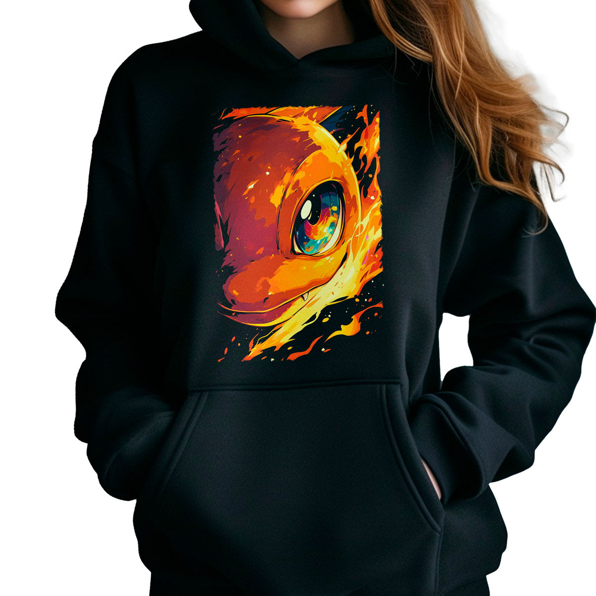 hoodie-anime-mujer-charmander-pok-mon-ojos-de-cerca