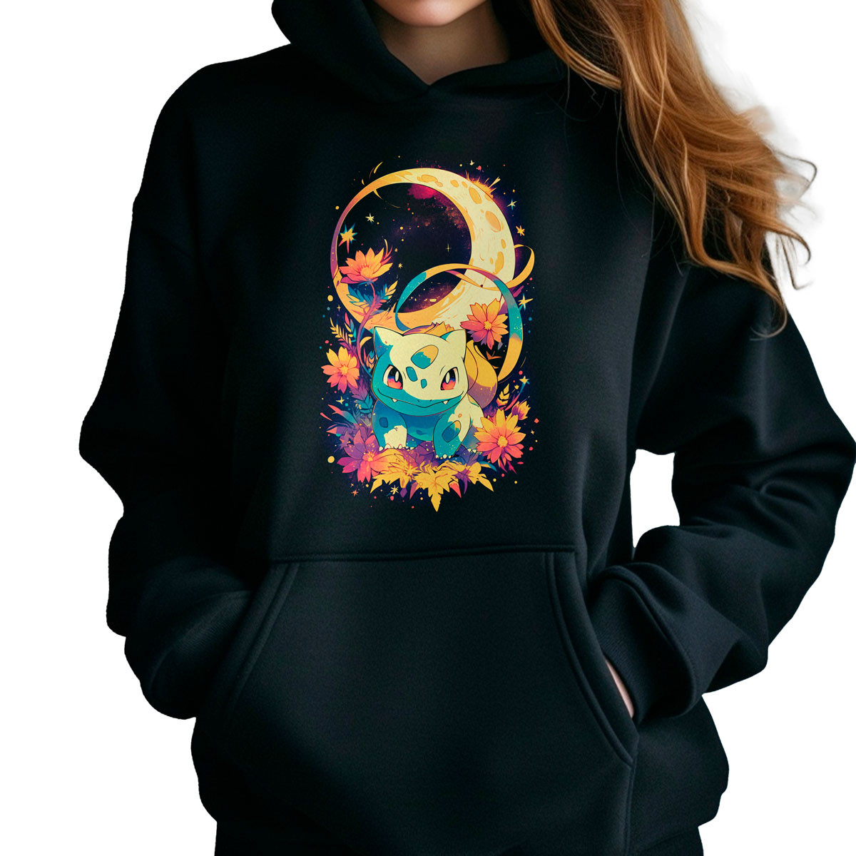 hoodie-anime-mujer-estampada-bulbasaur-luna-pok-mon