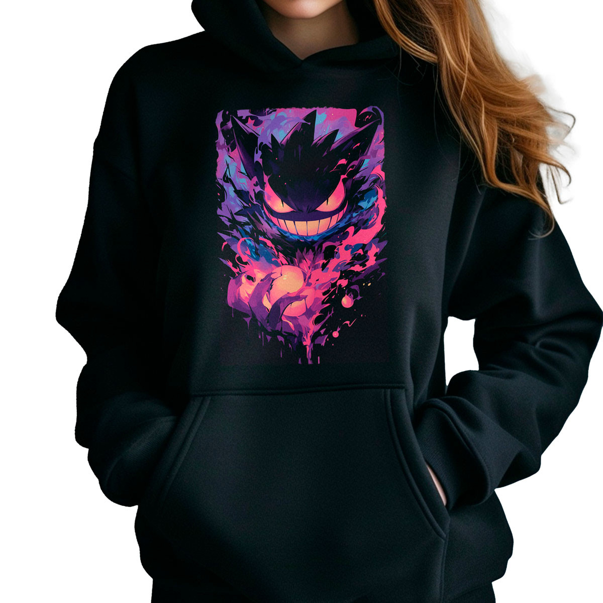 hoodie-anime-mujer-gastly-pokemon-negro-fondo-23