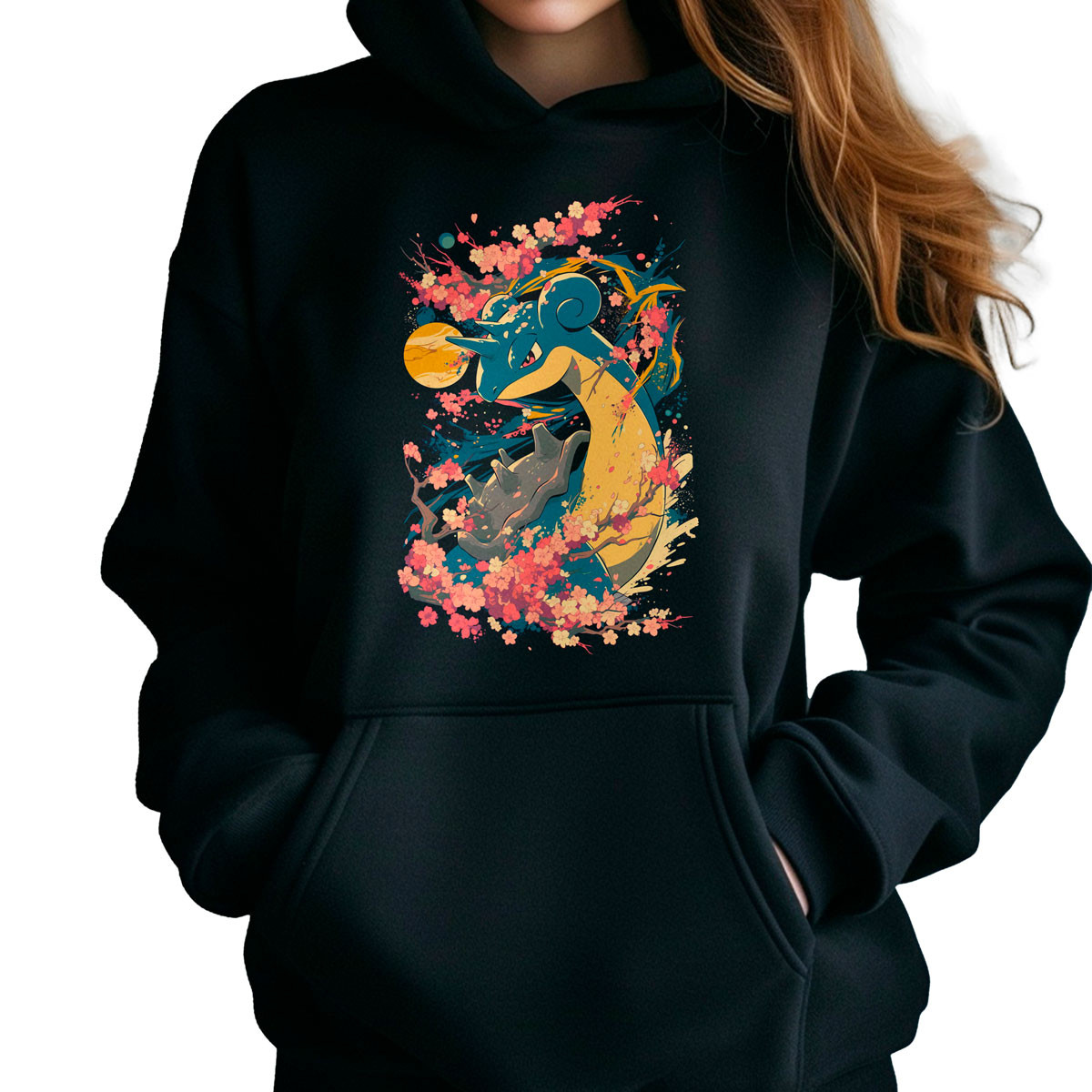 hoodie-anime-mujer-lapras-con-dise-o-de-cerezos-en-flor
