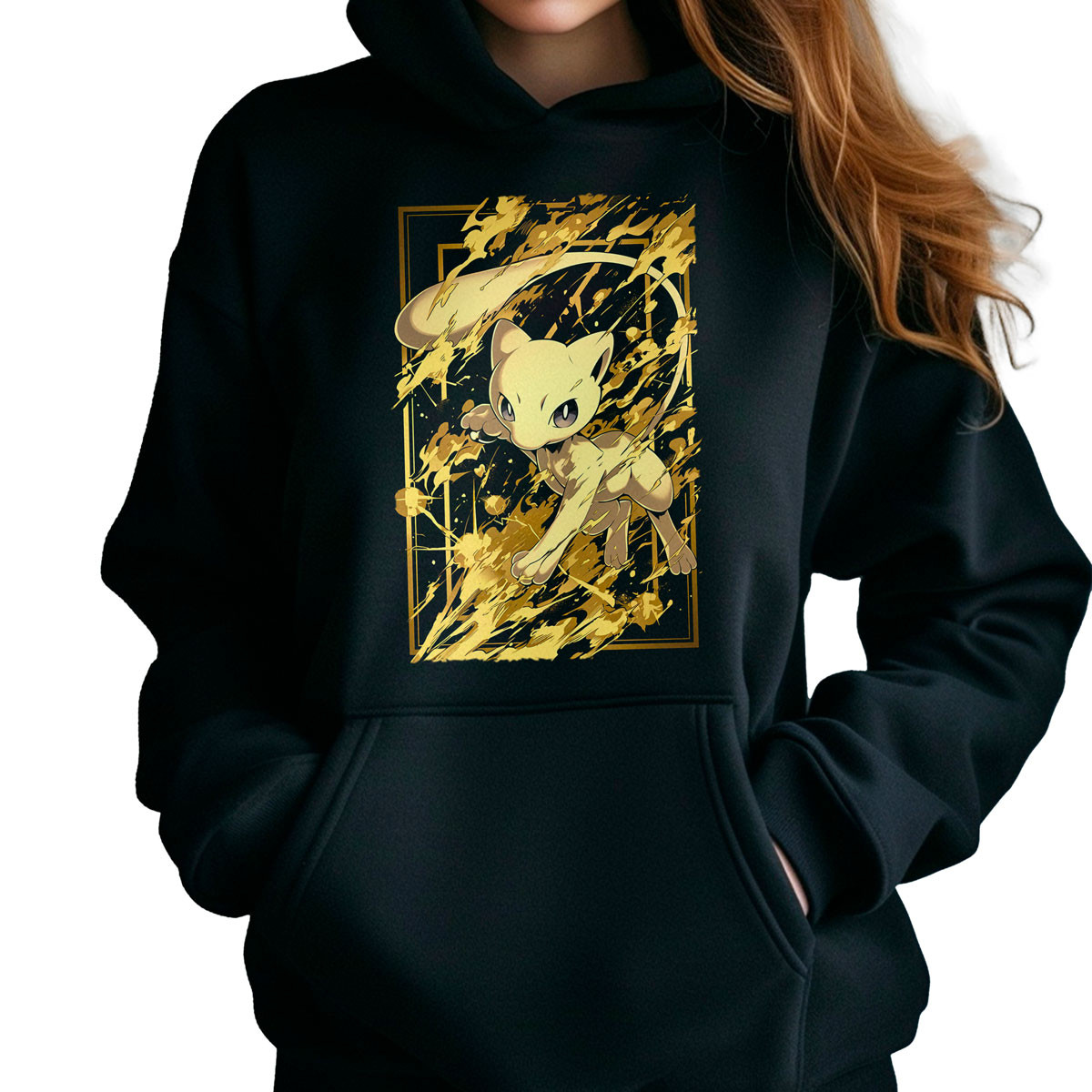 hoodie-anime-mujer-mew-atacando-desde-pokemon-negro-b