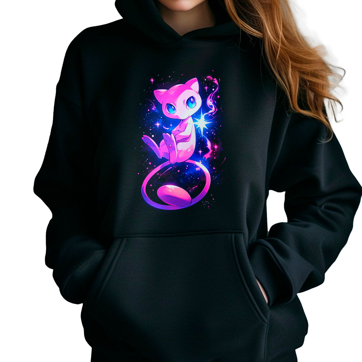 hoodie-anime-mujer-mew-glowing-corta-desde-pokemon