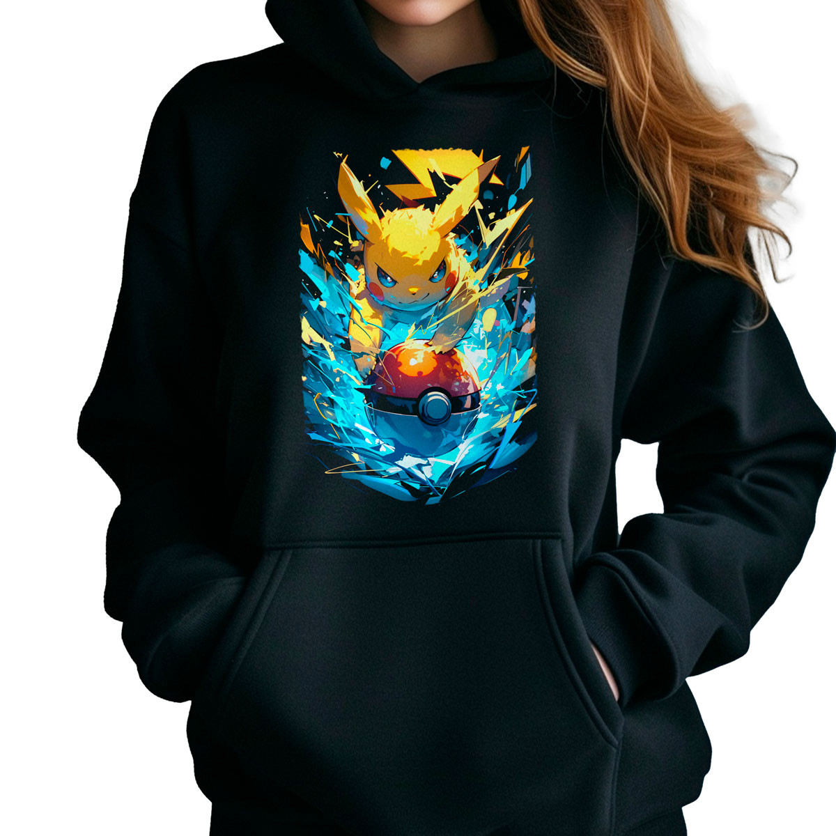 hoodie-anime-mujer-pikachu-electro-ball-estilo-shiny