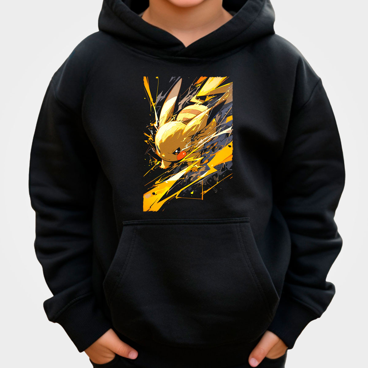 hoodie-anime-negra-batalla-pikachu-electric-pokemon