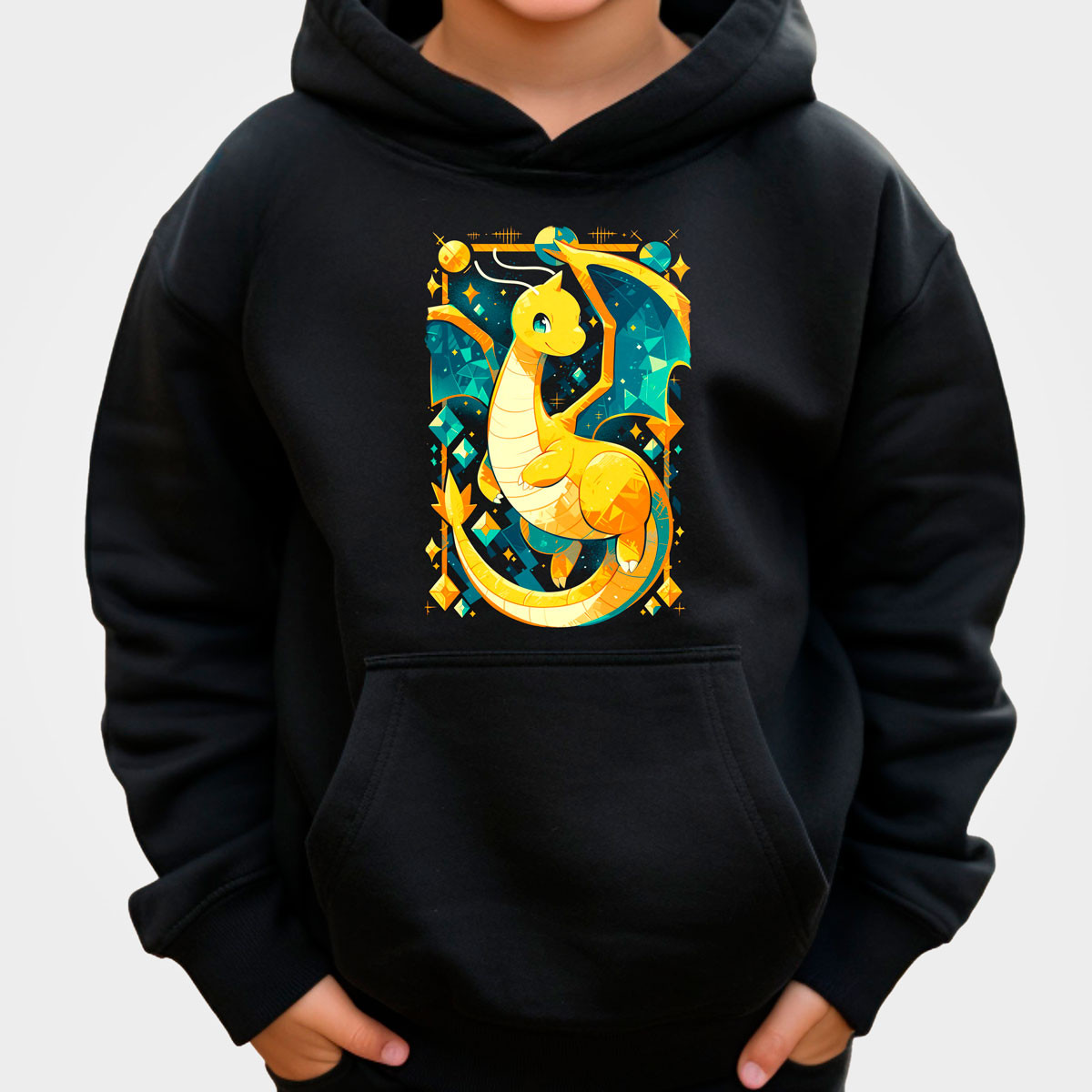 hoodie-anime-ni-os-drag-n-shiny-pok-mon-batallas-manga-corta