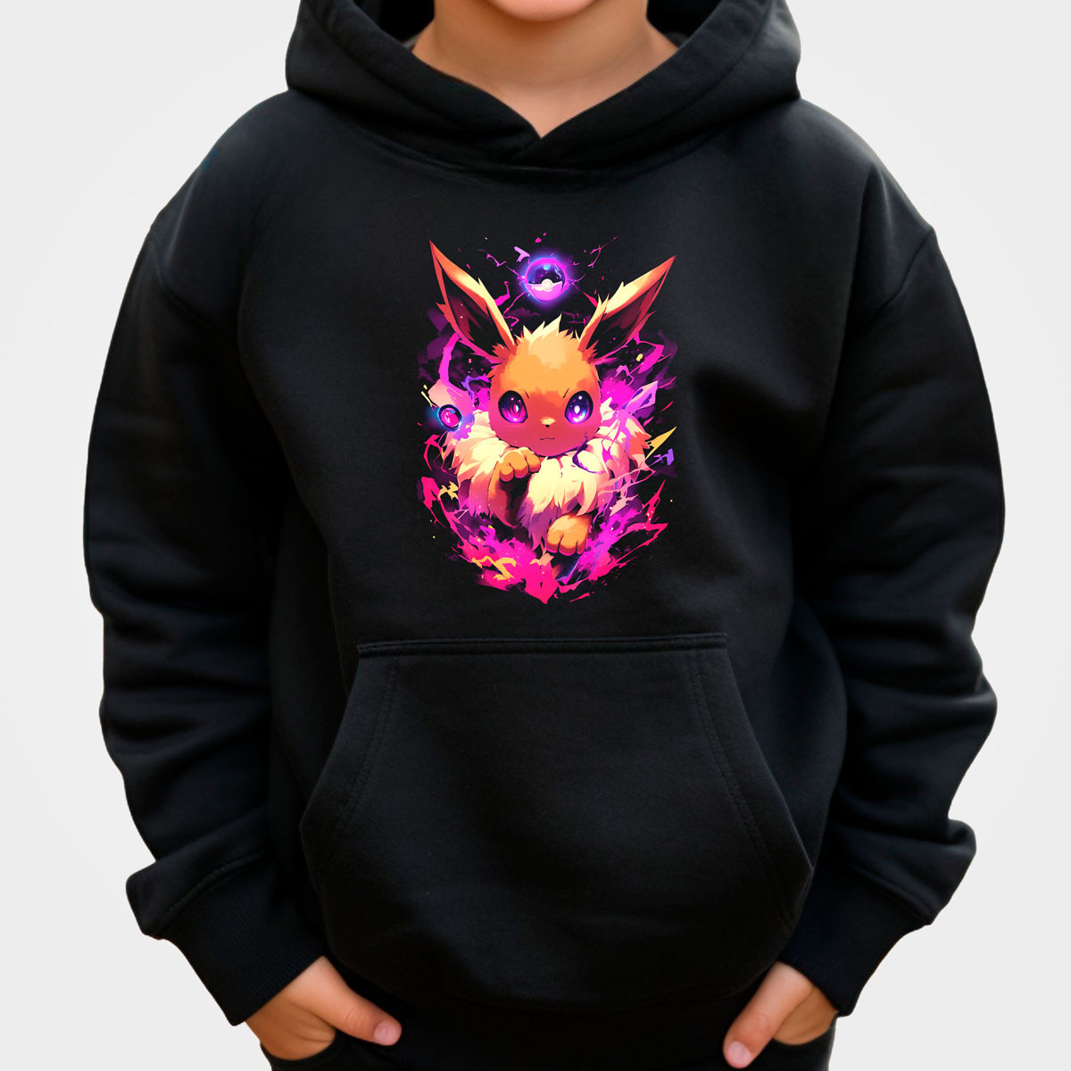 hoodie-anime-ni-os-eevee-babydoll-eyes-negro-brillante