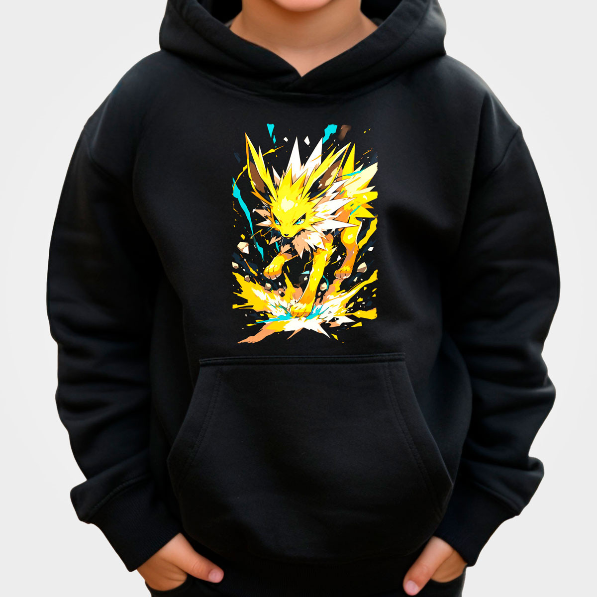 hoodie-anime-ni-os-jolteon-discharge-batallas-pok-mon-suave