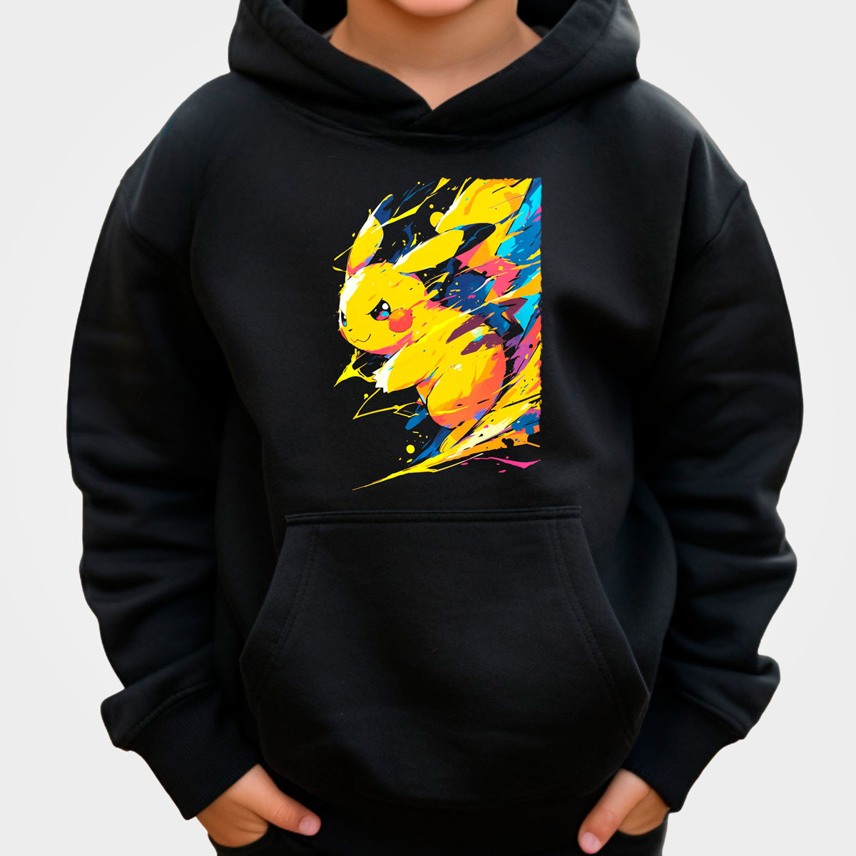 hoodie-anime-ni-os-pikachu-negro-entrenador-con-dise-o-anime