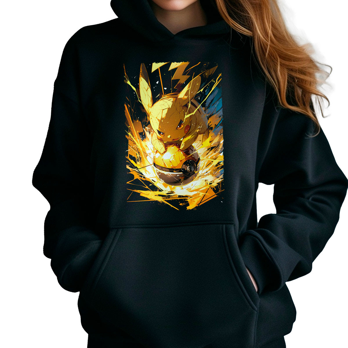 hoodie-anime-pikachu-electro-ball-con-capucha