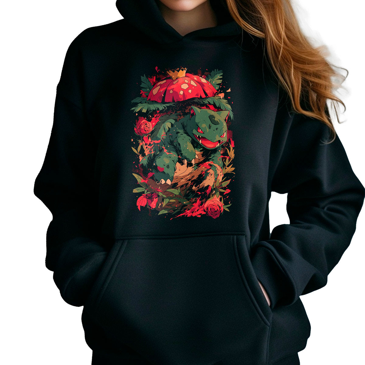 hoodie-anime-sudadera-pok-dex-ivysaur-battle-anime-pok-mon-negra-33