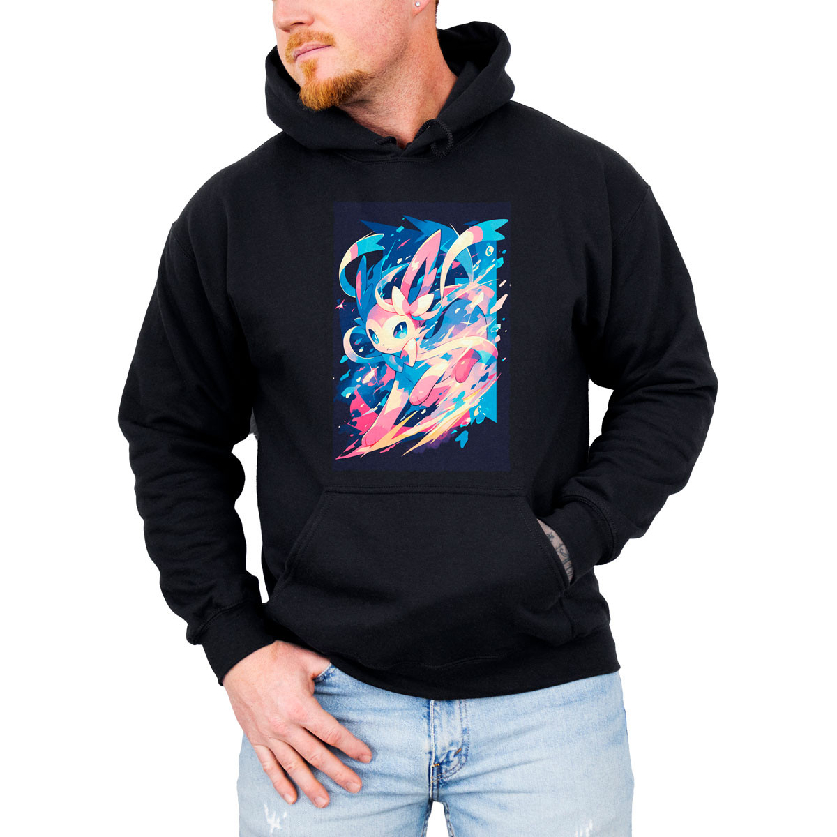 hoodie-anime-sylveon-charm-en-batalla-negra