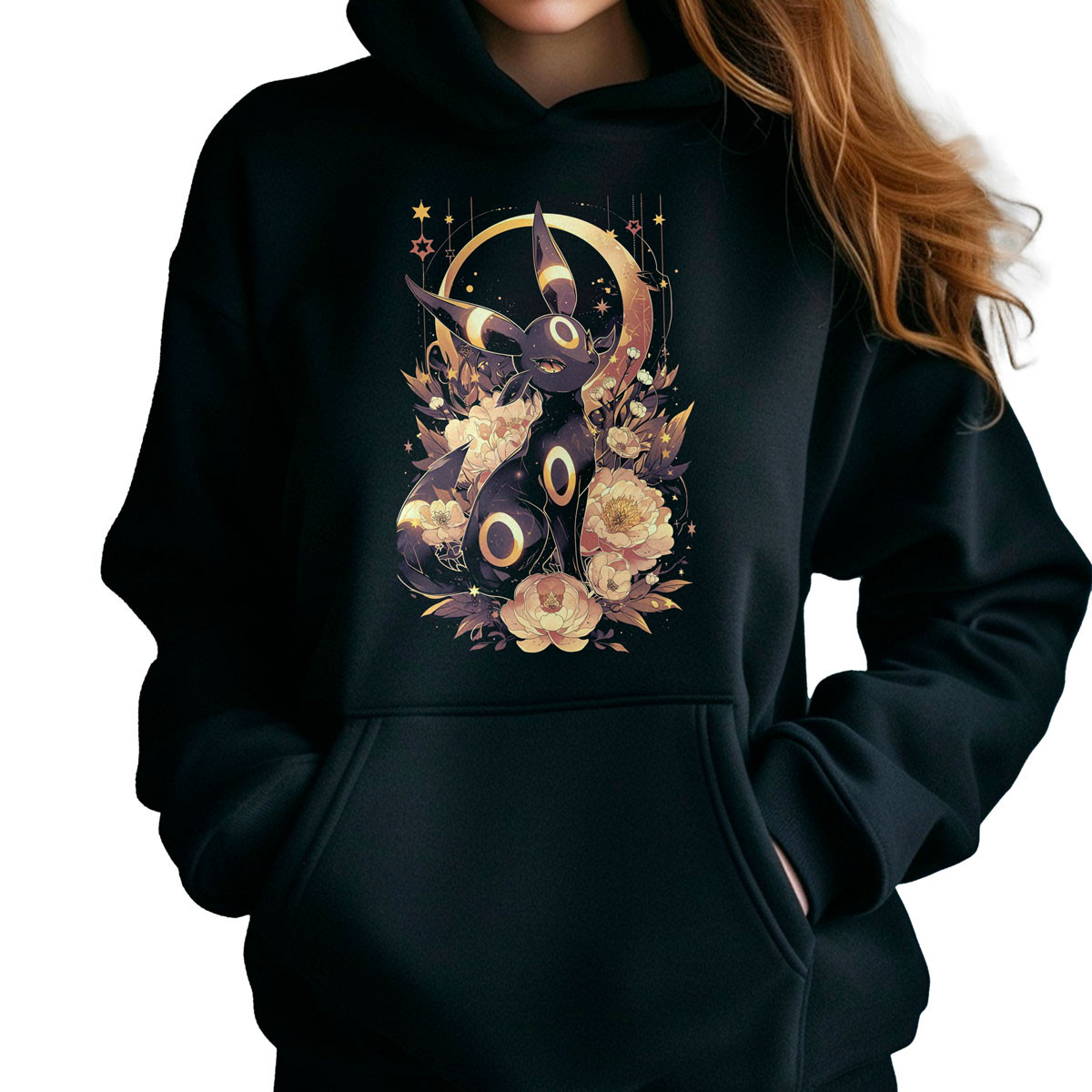 hoodie-anime-umbreon-moonlight-dise-o-negro-brillante