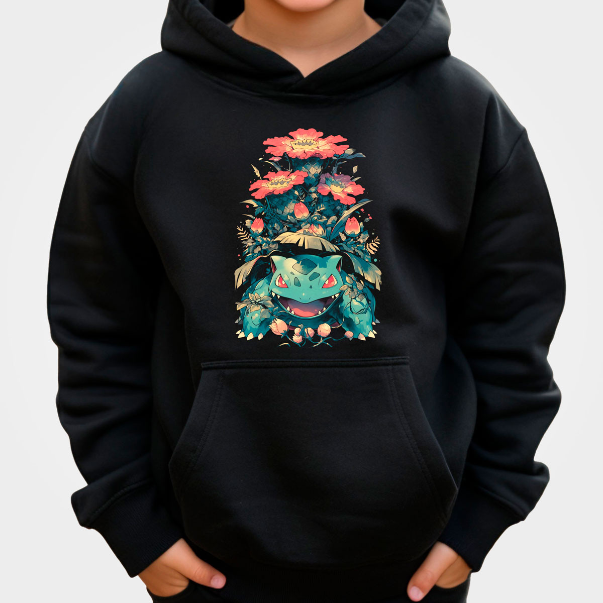 hoodie-anime-unisex-batalla-venusaur-pokemon-negro-b-05