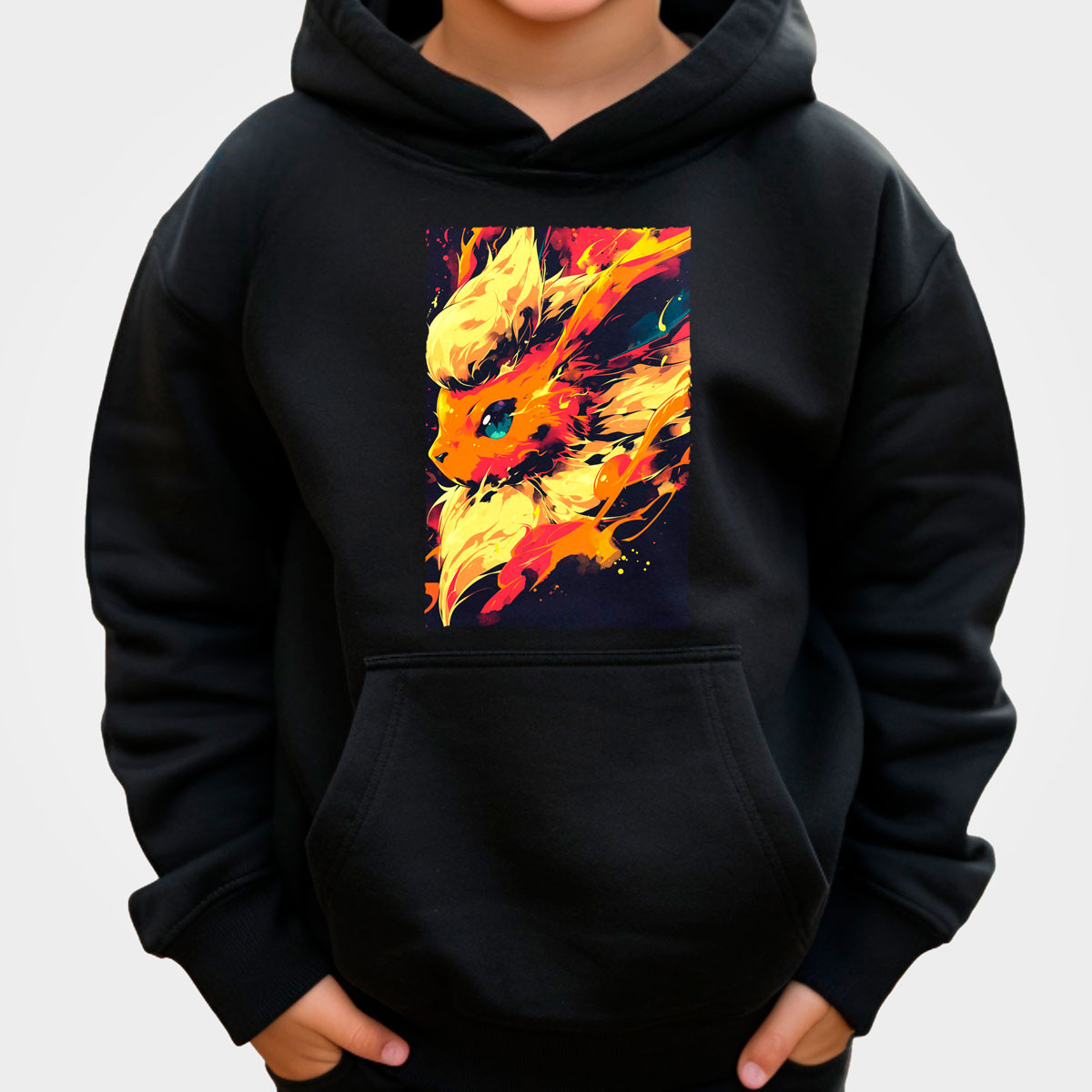 hoodie-anime-unisex-caras-de-flareon-pokemon