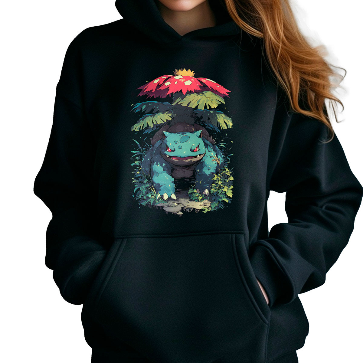 hoodie-anime-venusaur-batallas-pok-mon-estampada