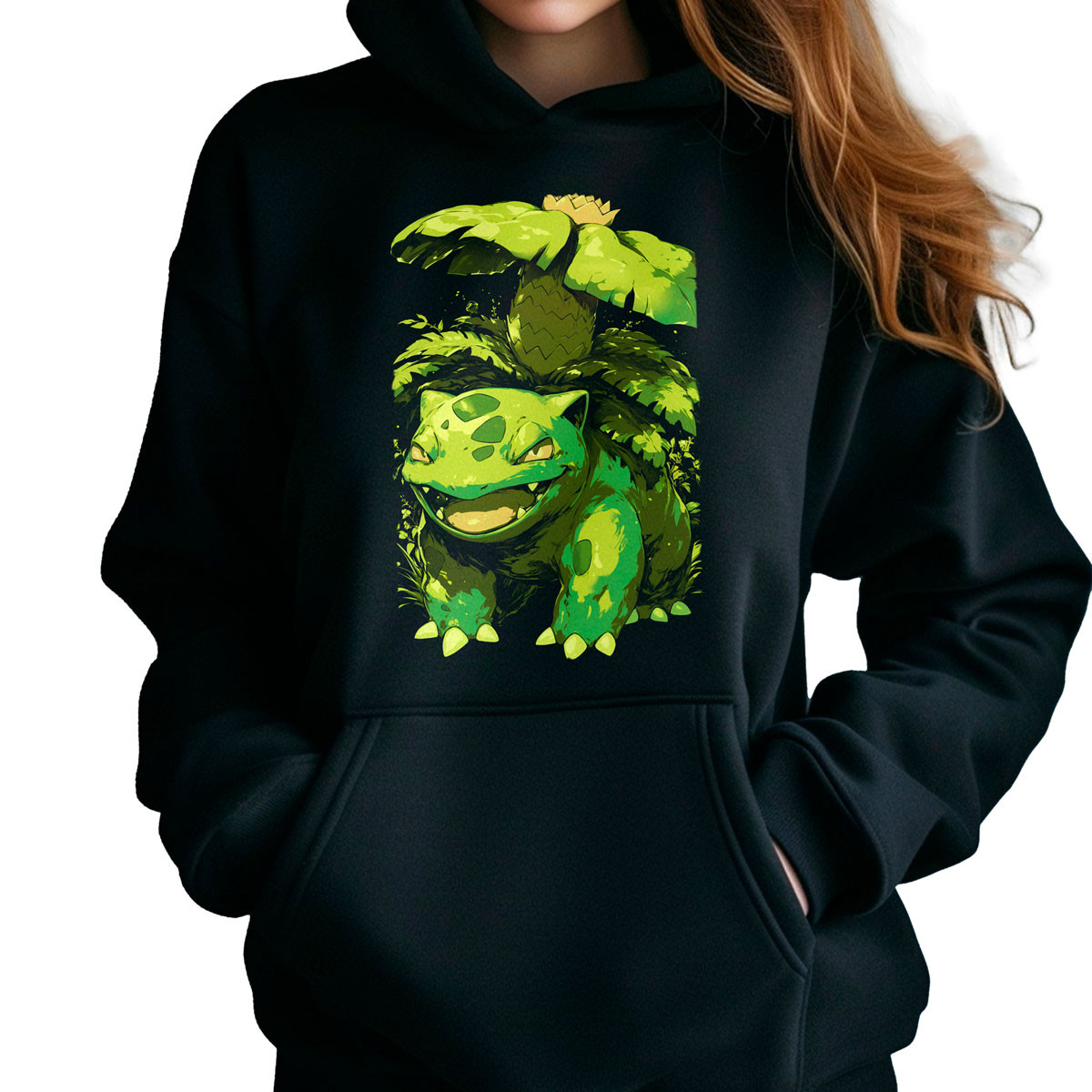 hoodie-anime-venusaur-sketch-pokemon-negro