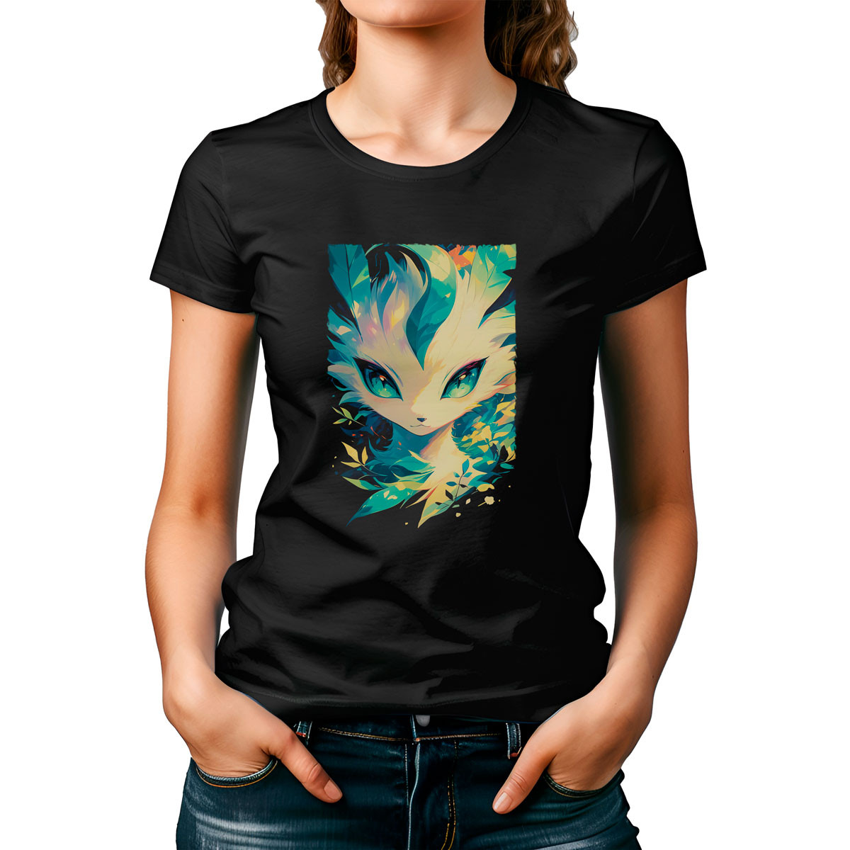 polera-algod-n-batalla-leafeon-pokemon-13-rostro-cercano