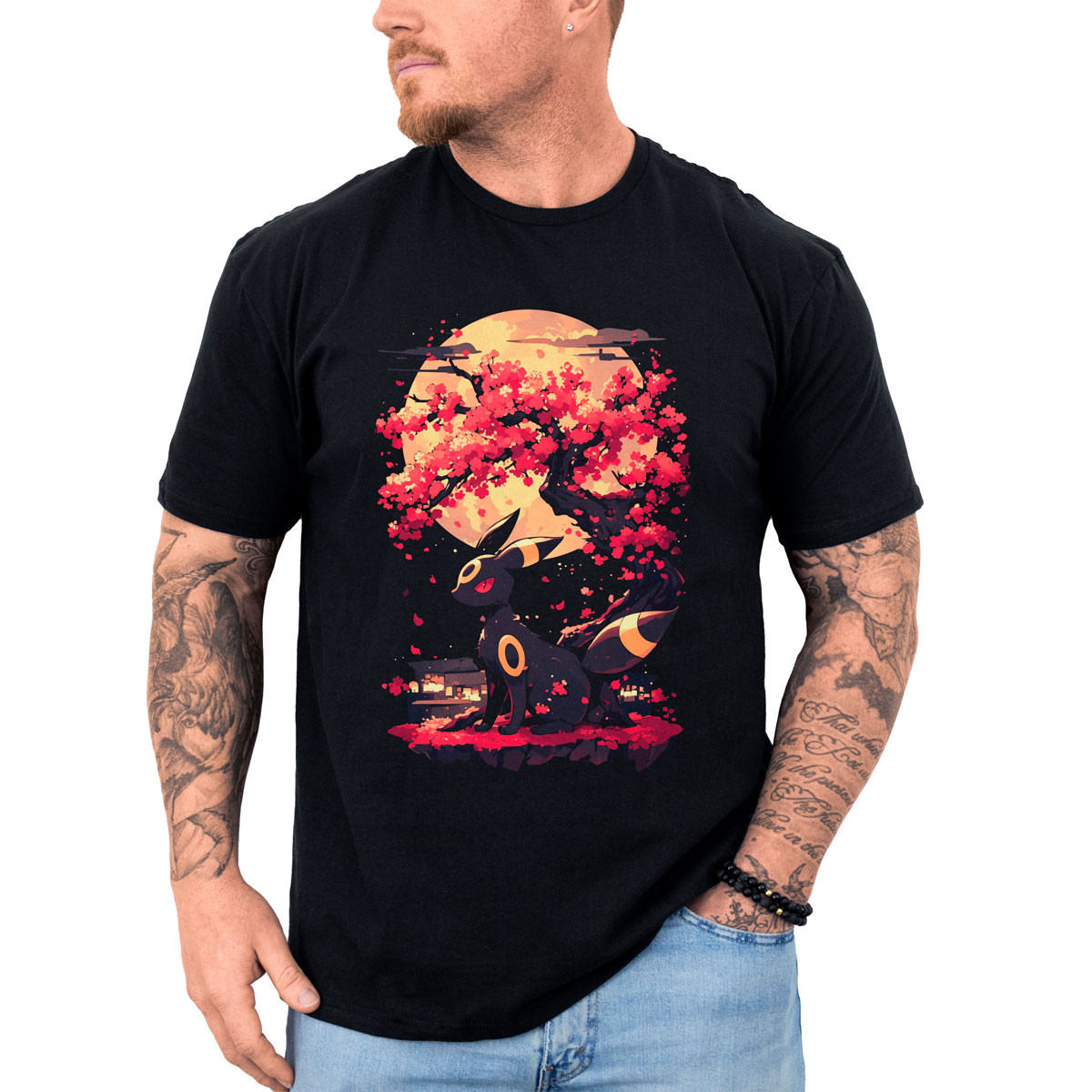 polera-anime-batalla-de-umbreon-y-cerezos-dise-o-suave