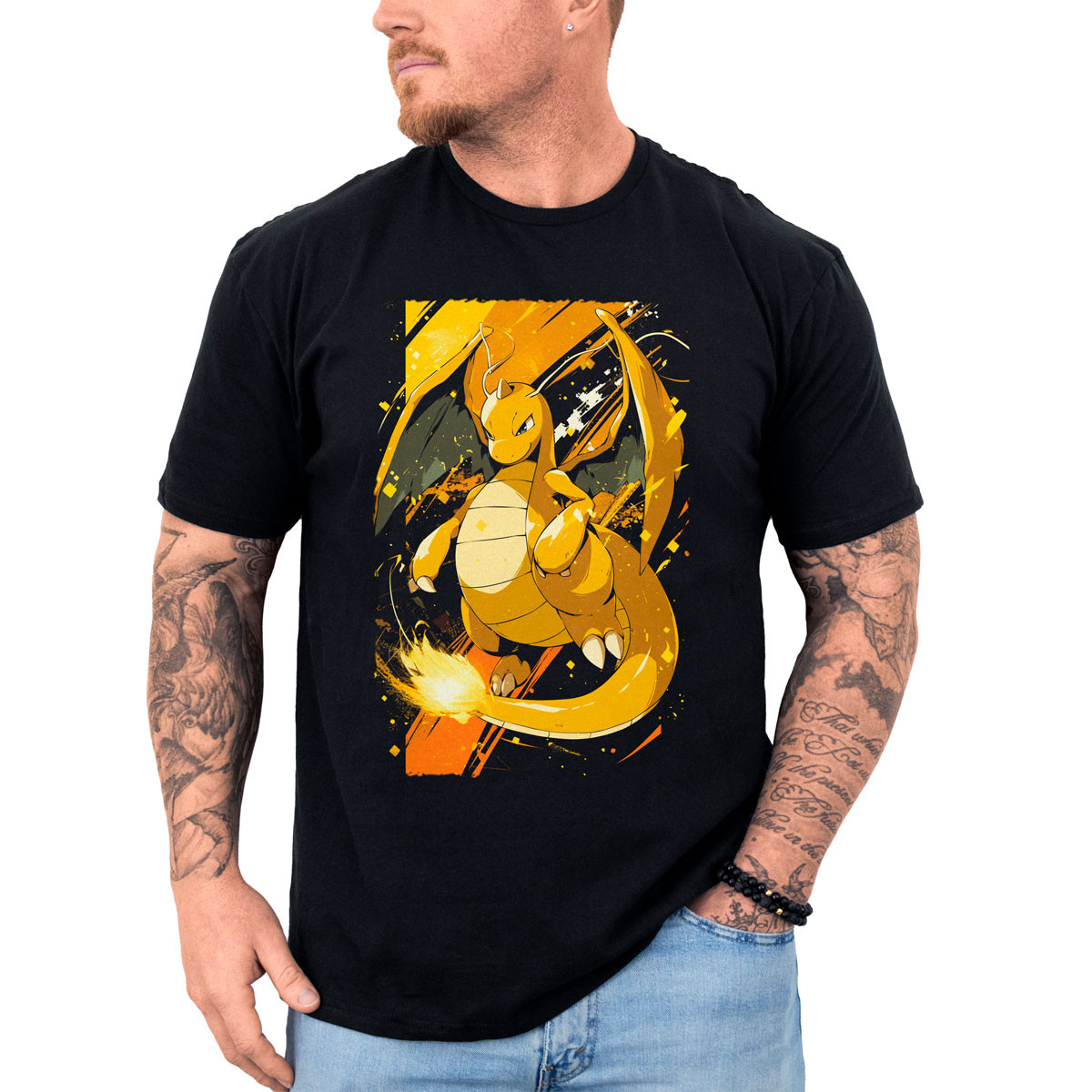 polera-anime-dragonite-pok-mon-estampada-frontal-pok-dex