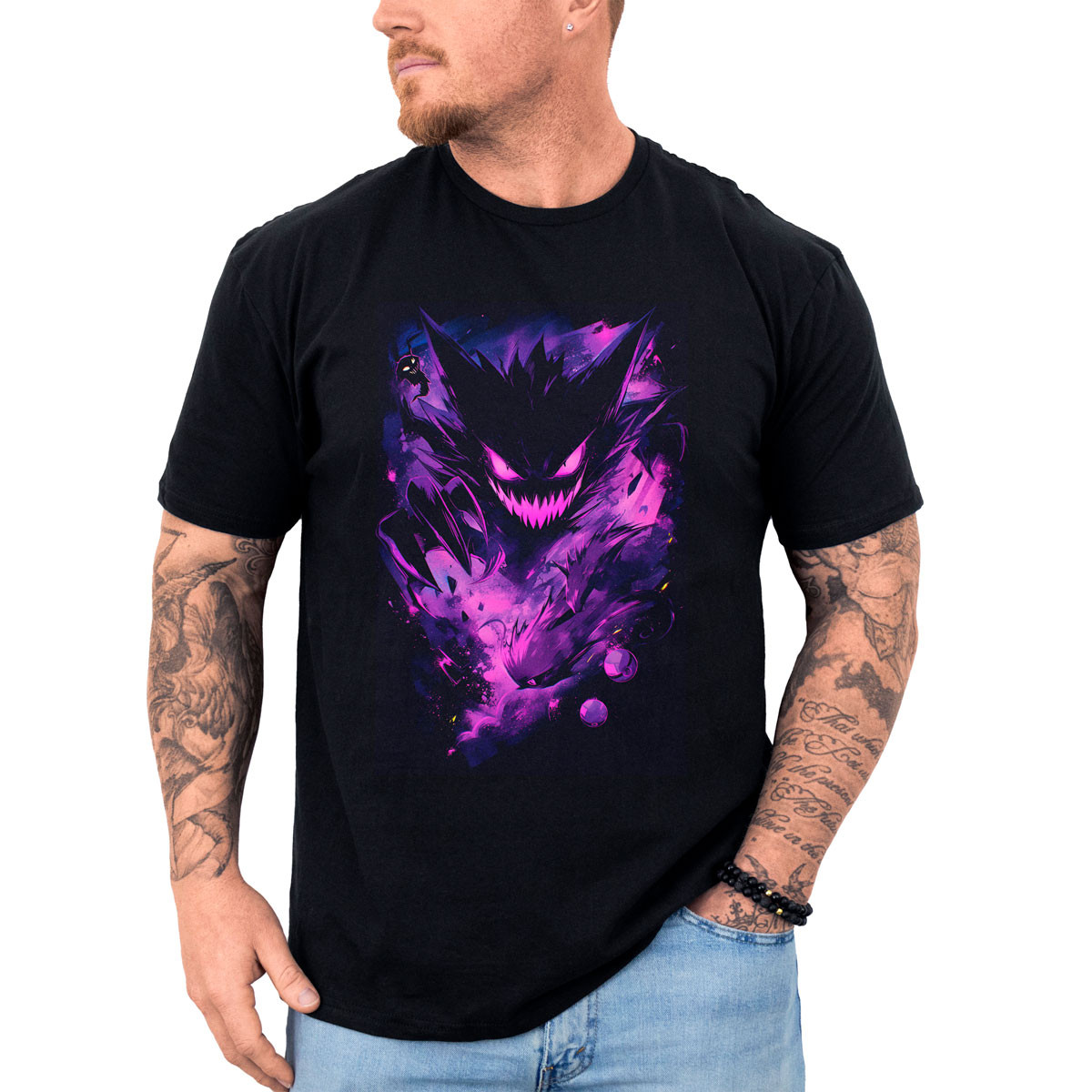 polera-anime-estampada-frontal-gym-haunter-dark-pok-mon