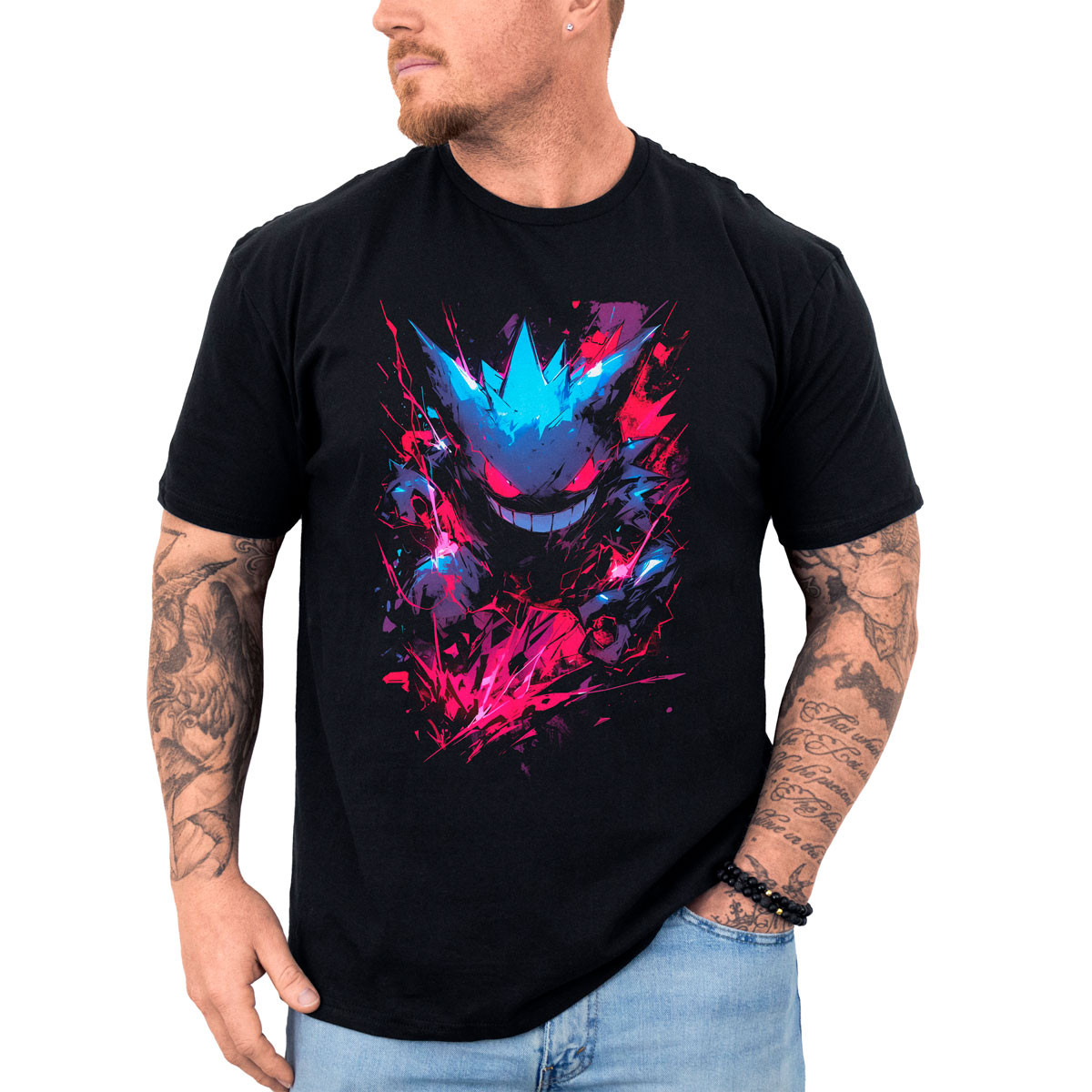 polera-anime-gengar-glowing-pok-mon-batallas