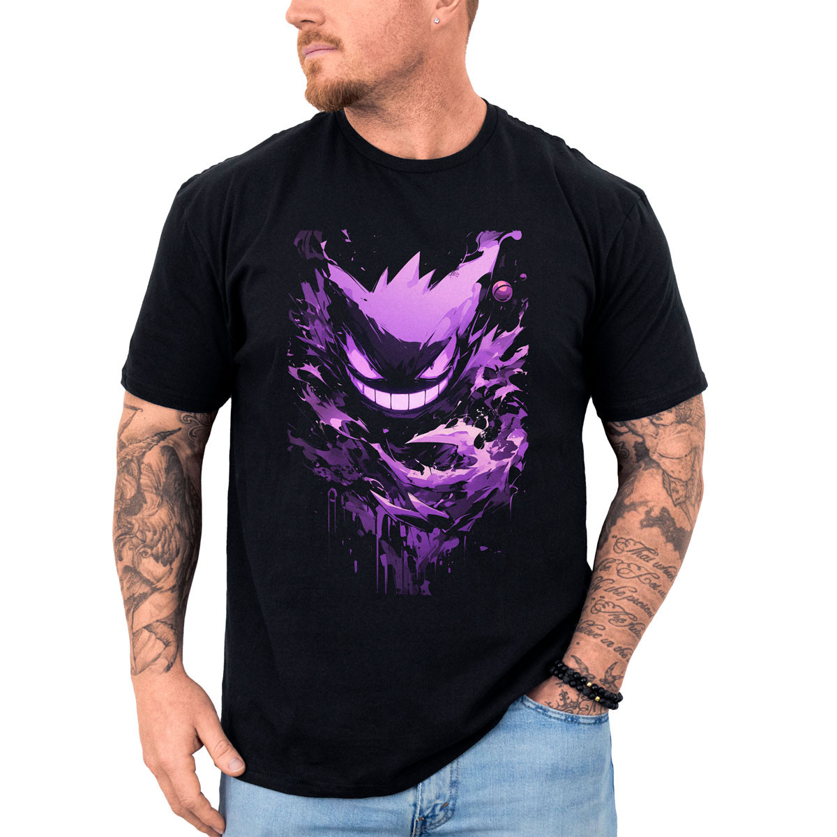 polera-anime-haunter-glowing-pokemon-negro