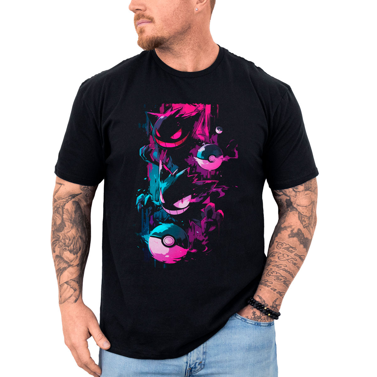 polera-anime-haunter-pokeballs-estampada