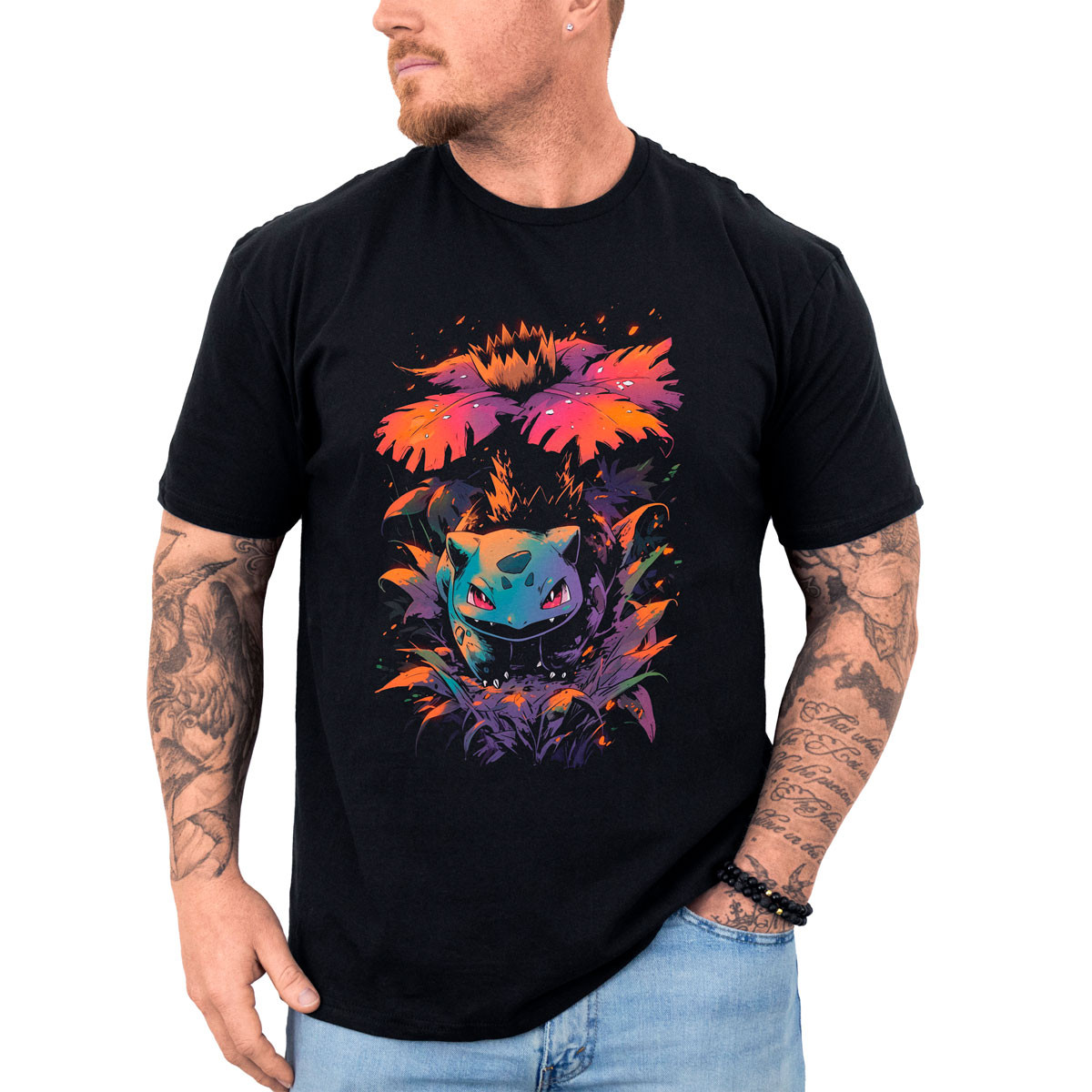 polera-anime-ivysaur-minimalista-estampado-gym-de-pokemon