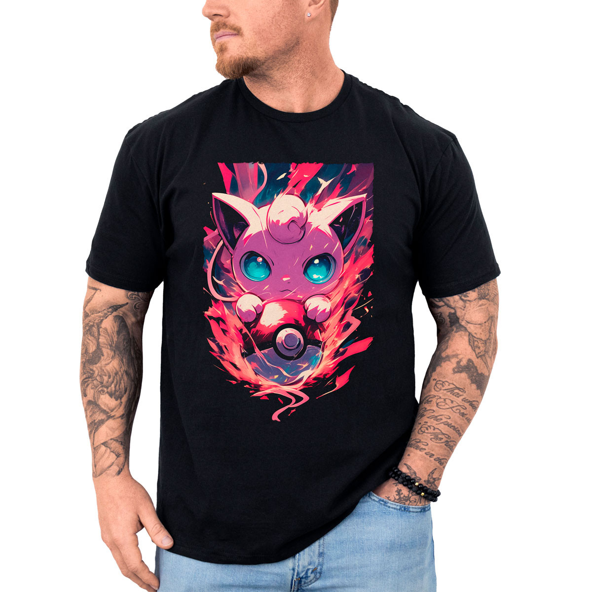 polera-anime-jigglypuff-brillante-de-pokemon-en-batalla