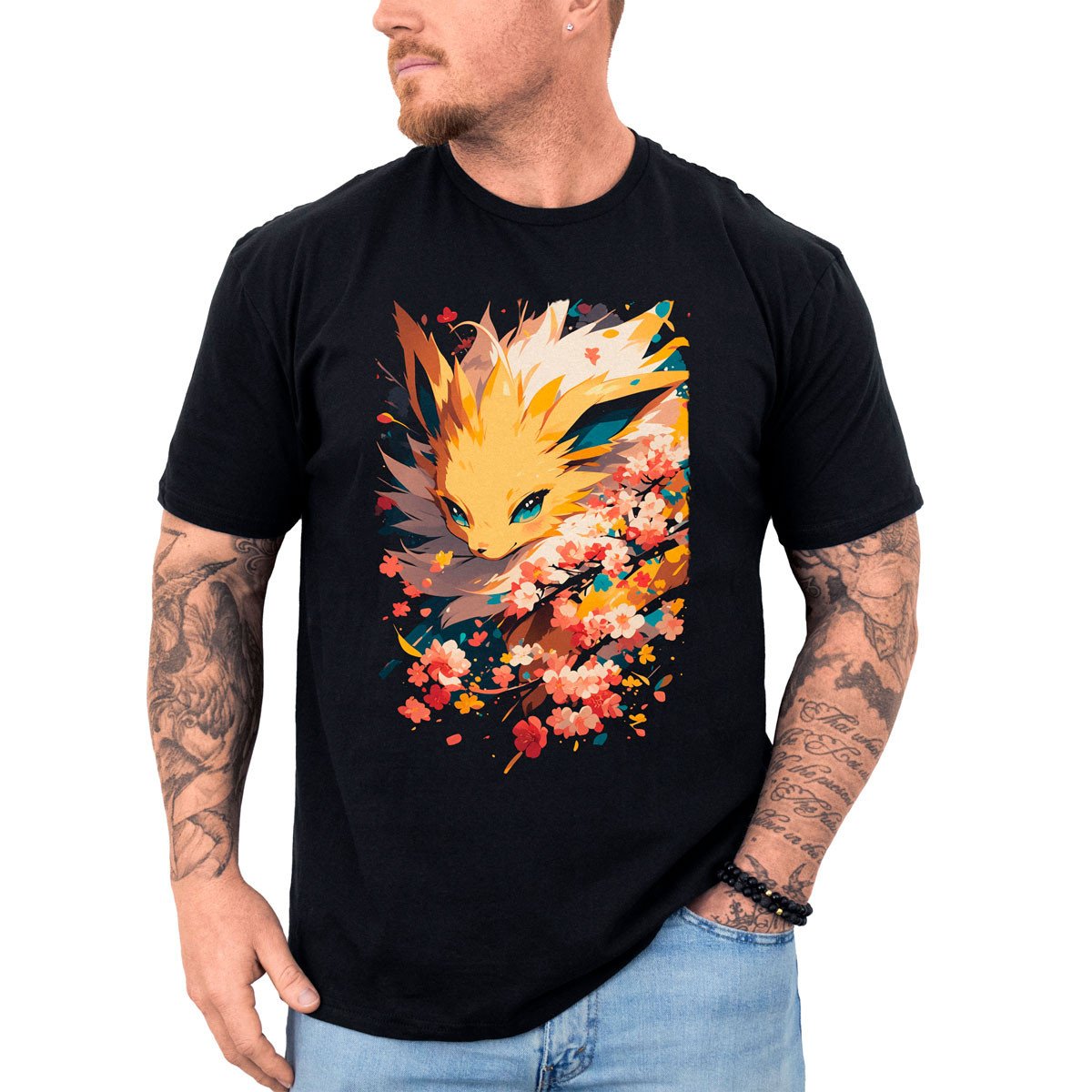 polera-anime-jolteon-cherry-blossoms-dise-o-pok-mon
