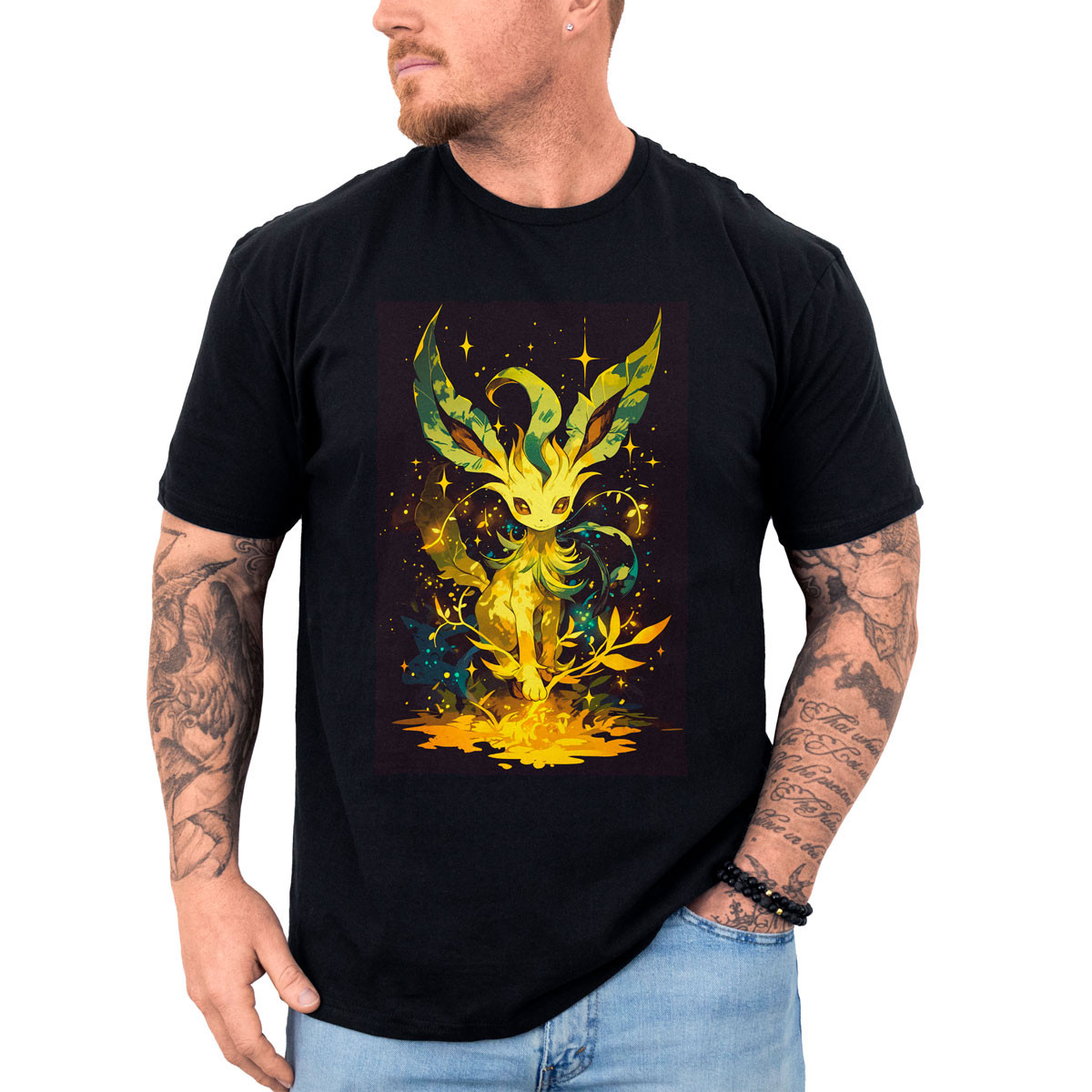 polera-anime-leafeon-giga-drain-batallas-pok-mon