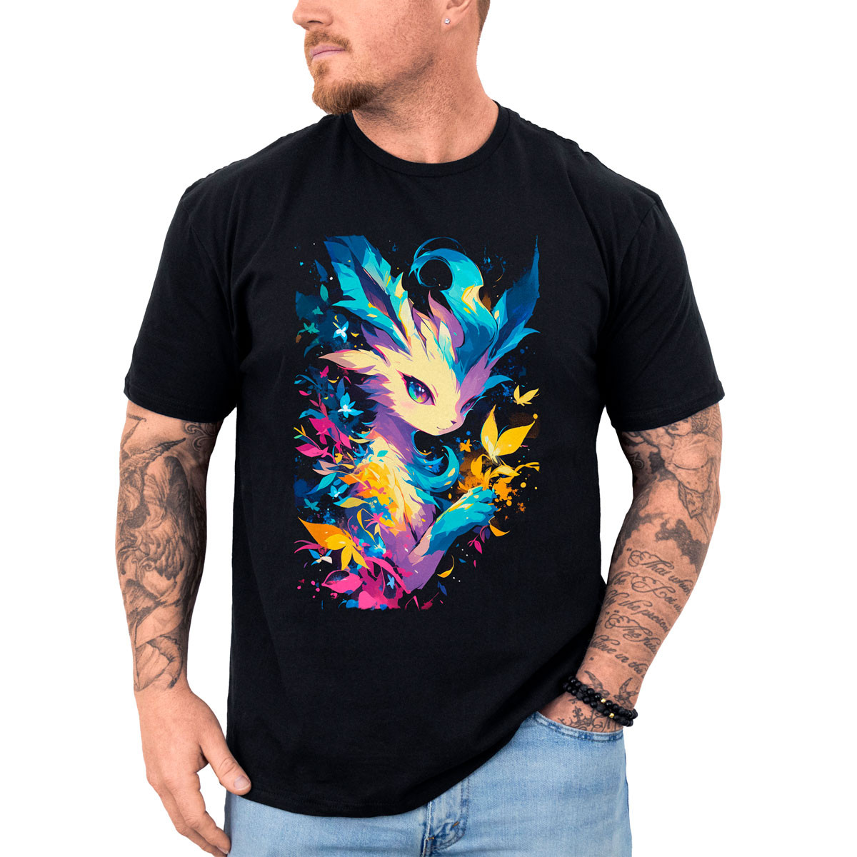 polera-anime-leafeon-silueta-pokemon-anim-
