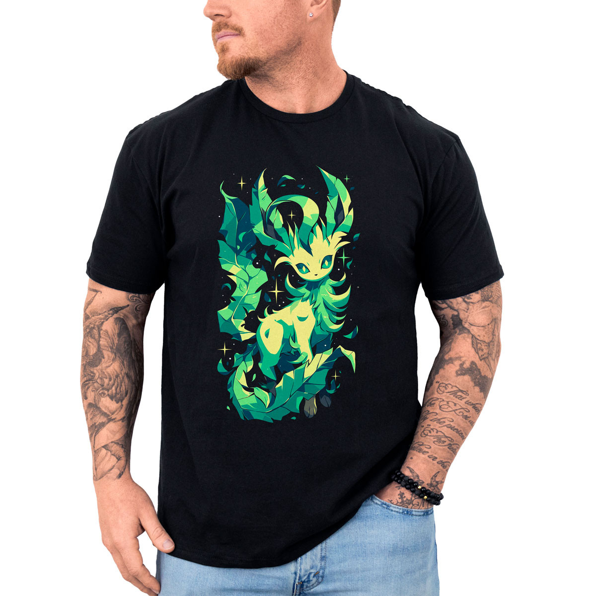 polera-anime-leafeon-synthesis-batalla