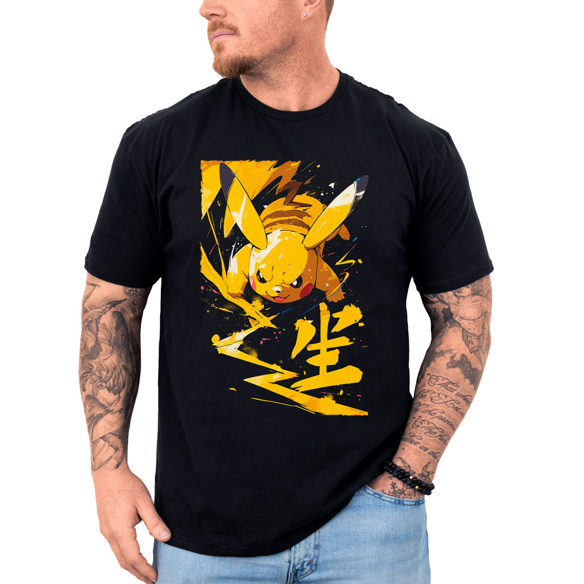 polera-anime-pikachu-estampada-gym-inspirada-en-pok-mon