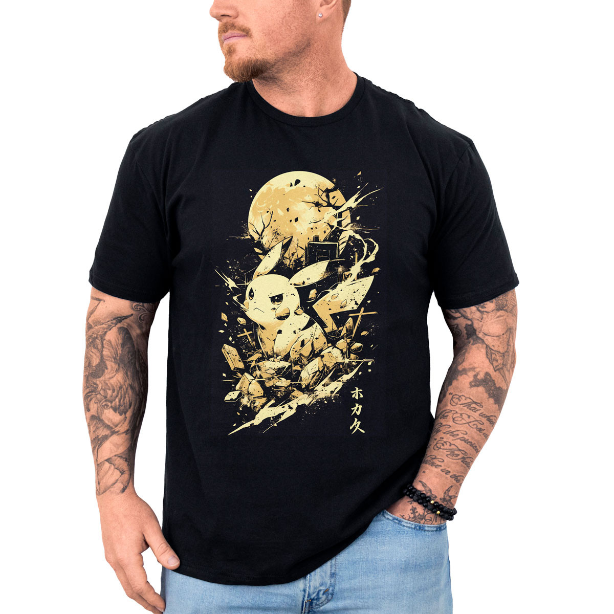 polera-anime-pikachu-y-luna-estampada