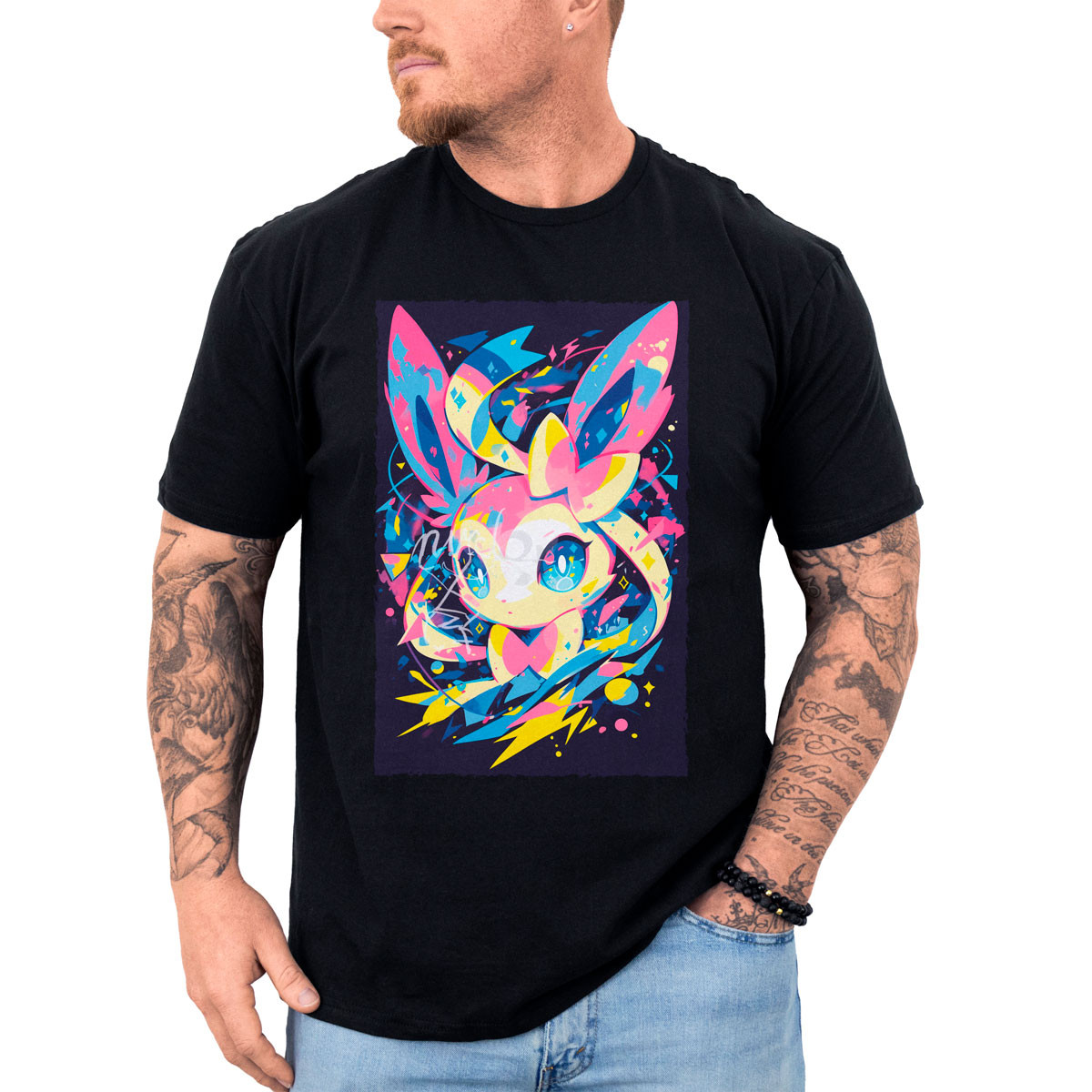 polera-anime-sylveon-pokemon-negra-batalla-anime