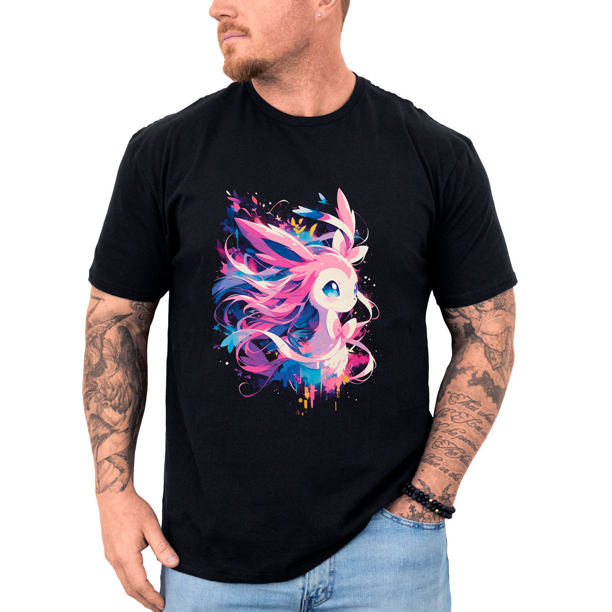 polera-anime-sylveon-silueta-pokemon-dise-o-brillante