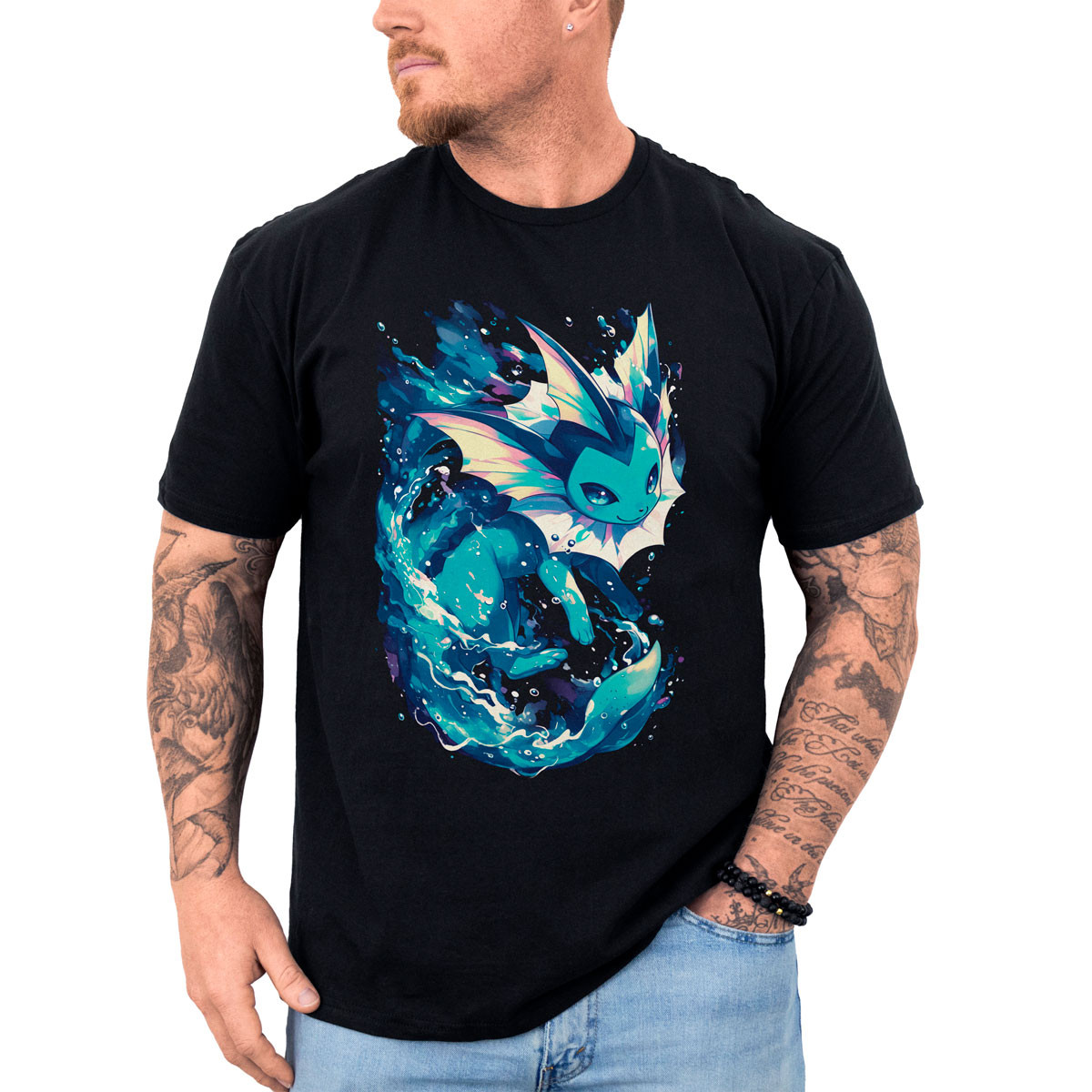 polera-anime-vaporeon-negro-gym-pokemon