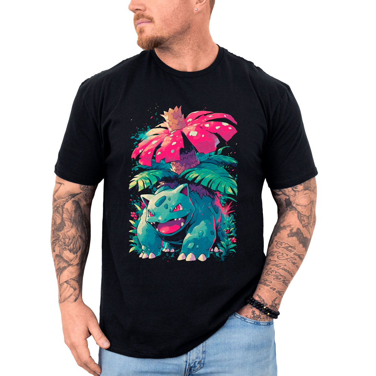 polera-anime-venusaur-batallas-pok-mon-grass-tipo