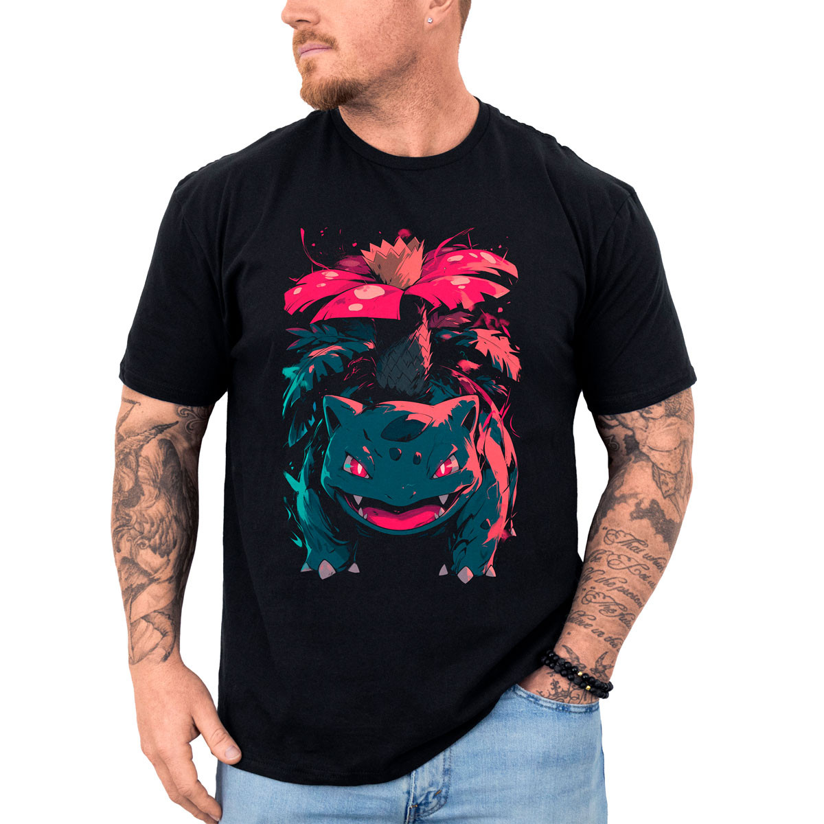 polera-anime-venusaur-minimalista-pokemon-anime