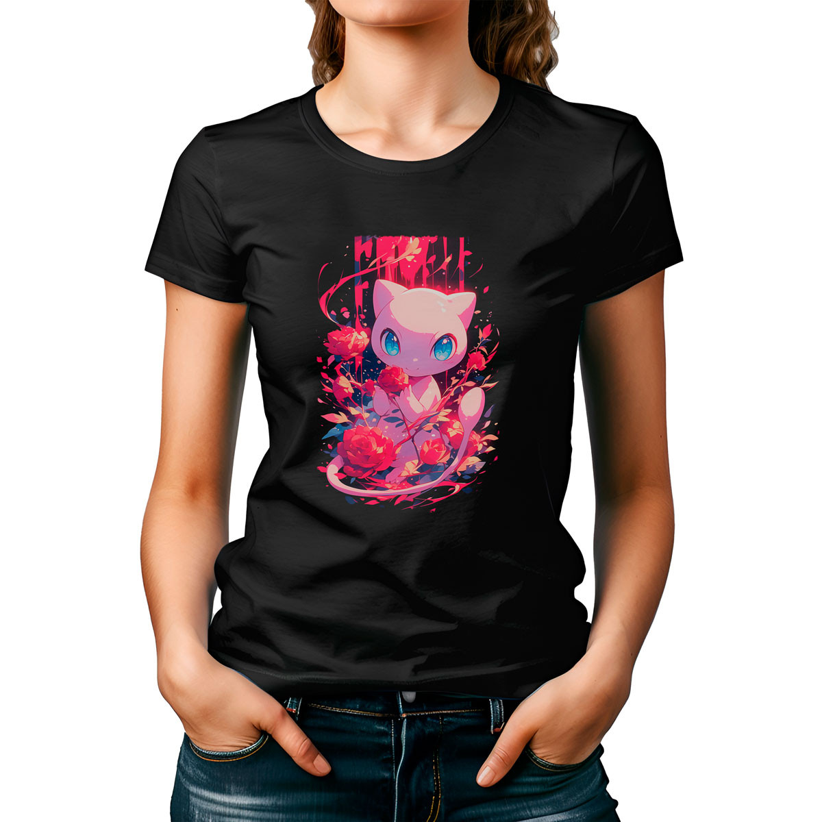 polera-entrenador-pokemon-mew-cute-negro