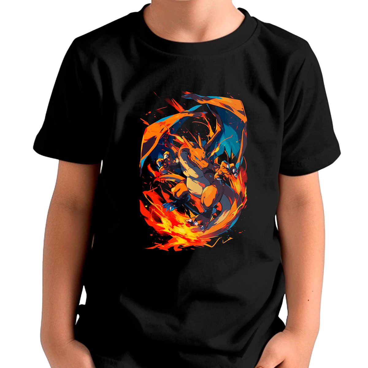 polera-estampada-charizard-vmax-pokemon-anime-brillante