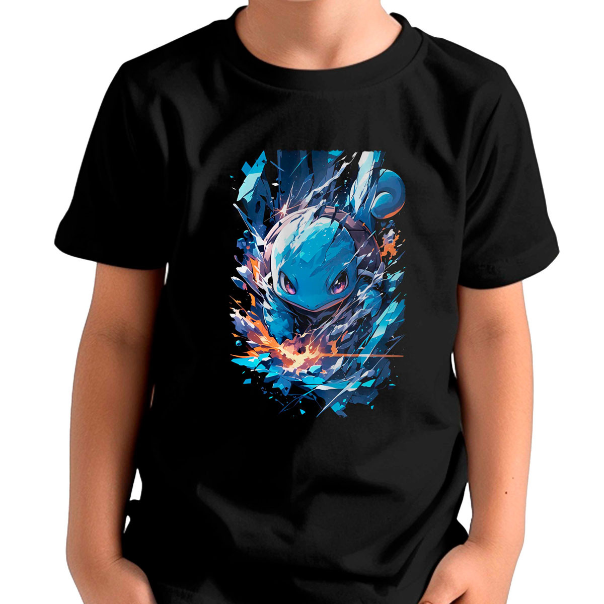 polera-estampada-frontal-squirtle-pokemon-anime-black-background