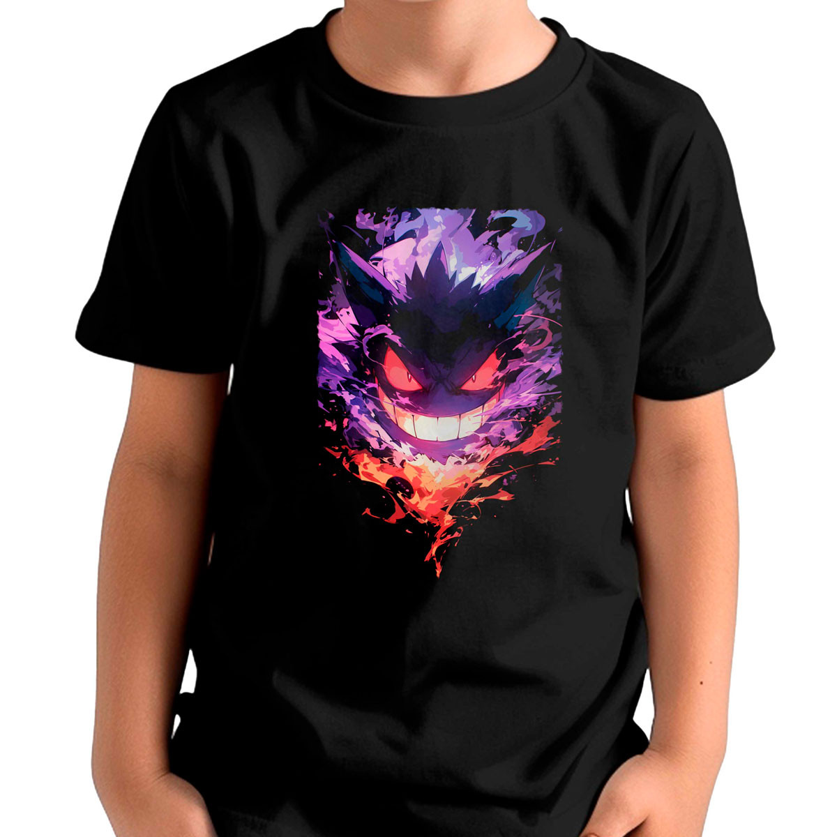 polera-estampada-gym-gengar-curse-anime