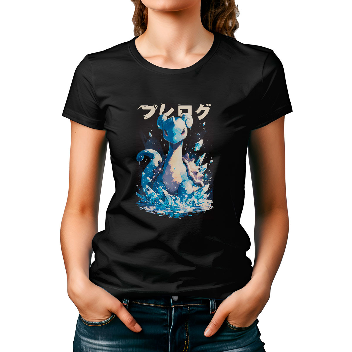 polera-estampado-lapras-pokemon-en-fondo-negro