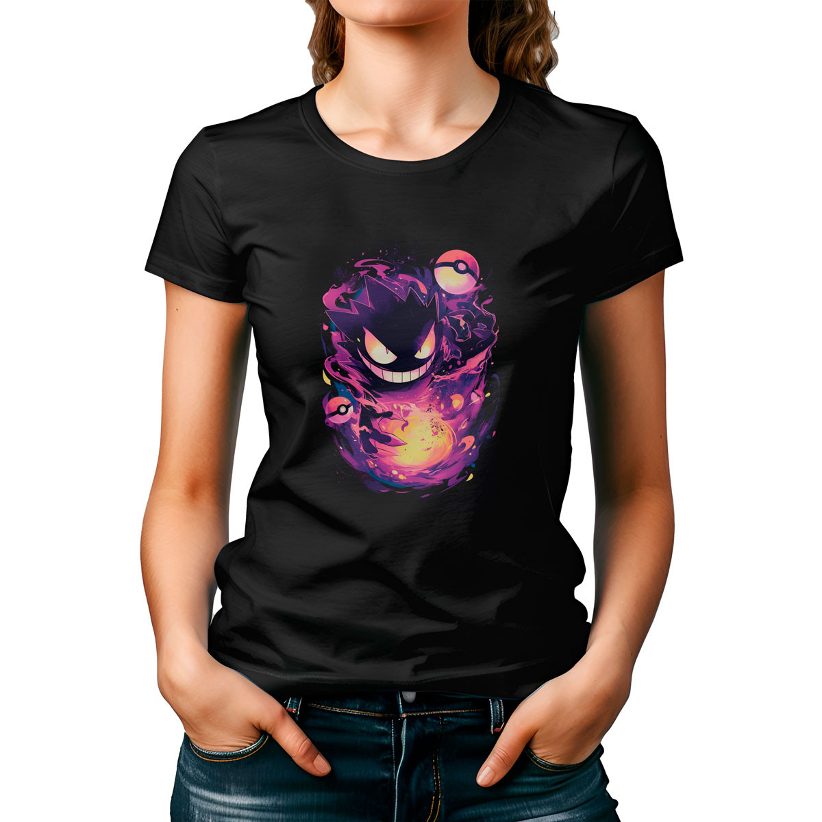 polera-estilo-entrenador-gastly-pokemon-anime-fond-negro