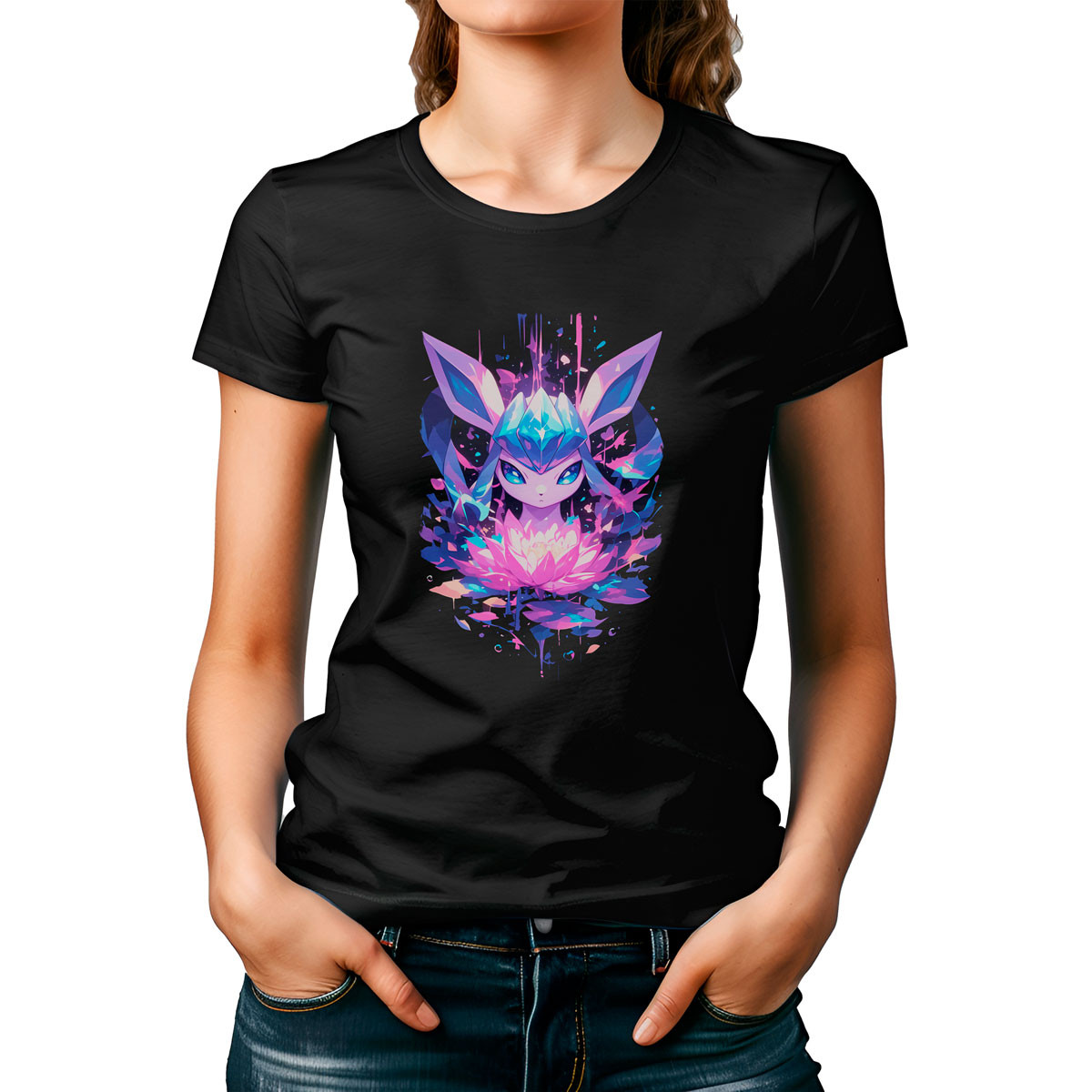 polera-glaceon-lotus-anime-pokemon-alta-calidad