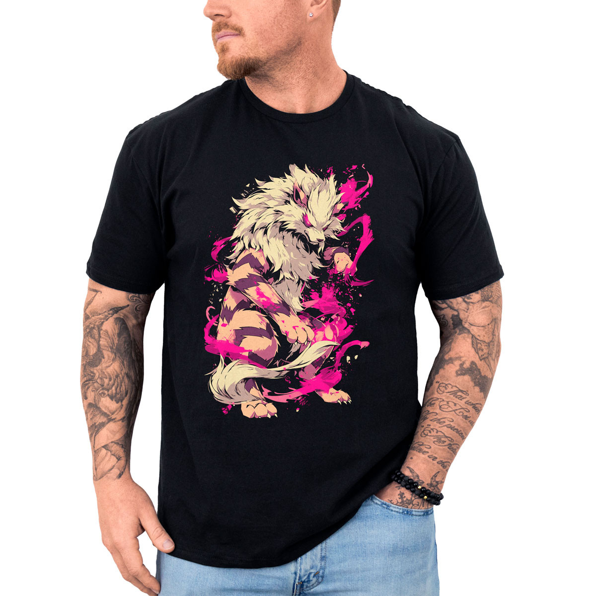 polera-hombre-anime-arcanine-pokemon-negro
