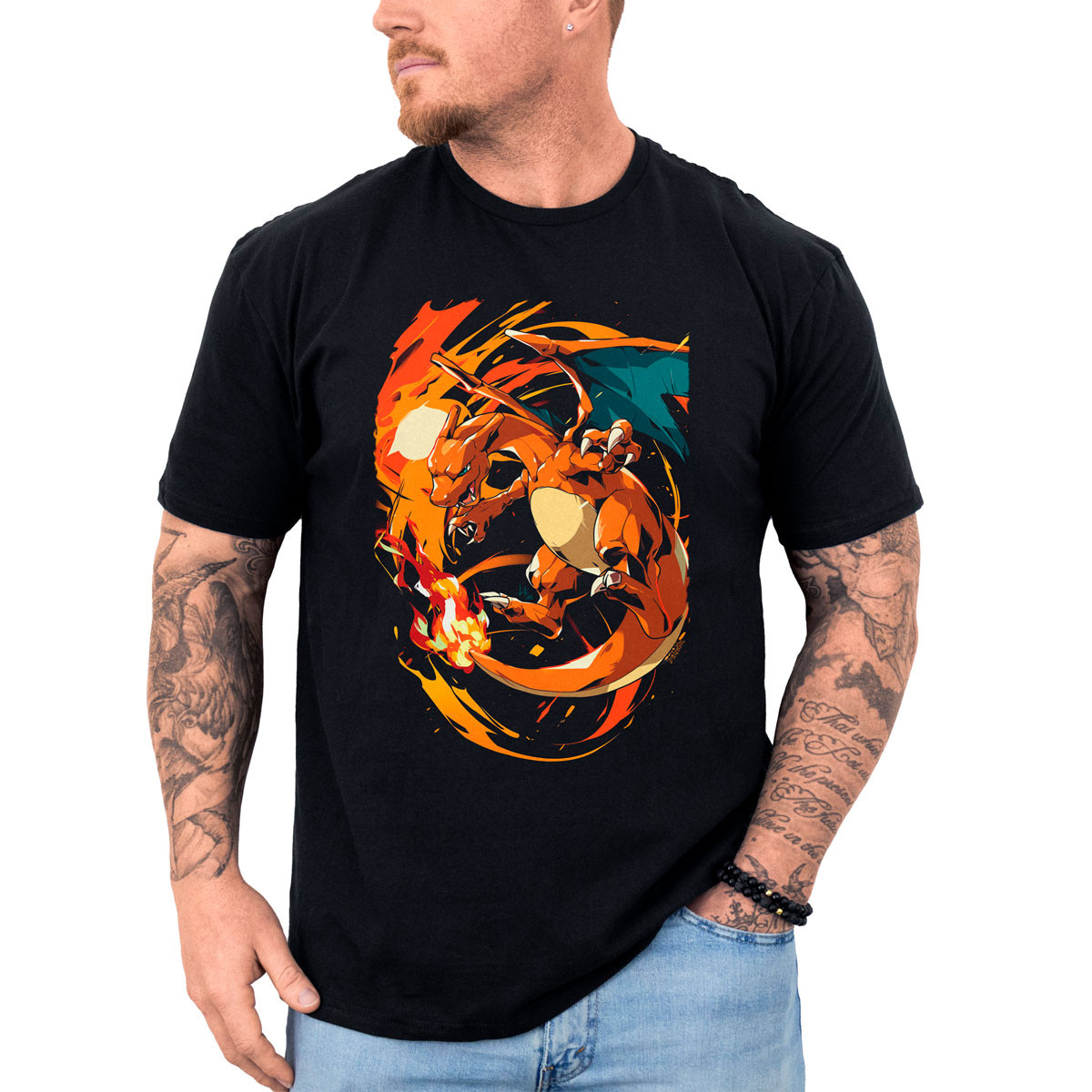 polera-hombre-anime-charizard-flamethrower-pok-mon