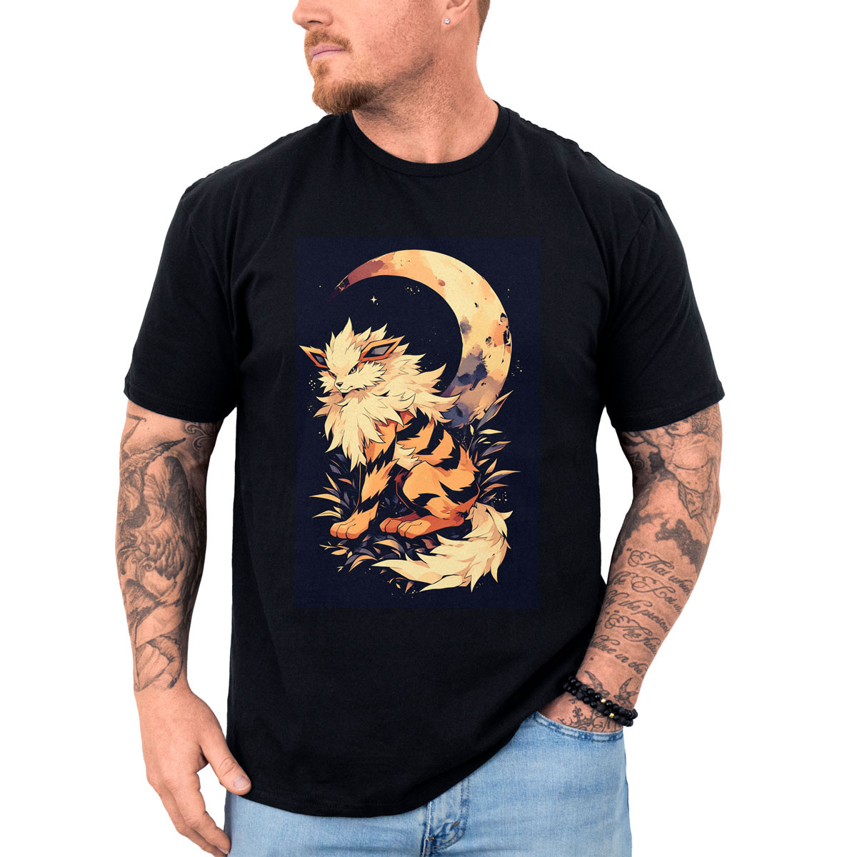 polera-hombre-anime-con-dise-o-de-arcanine-y-luna